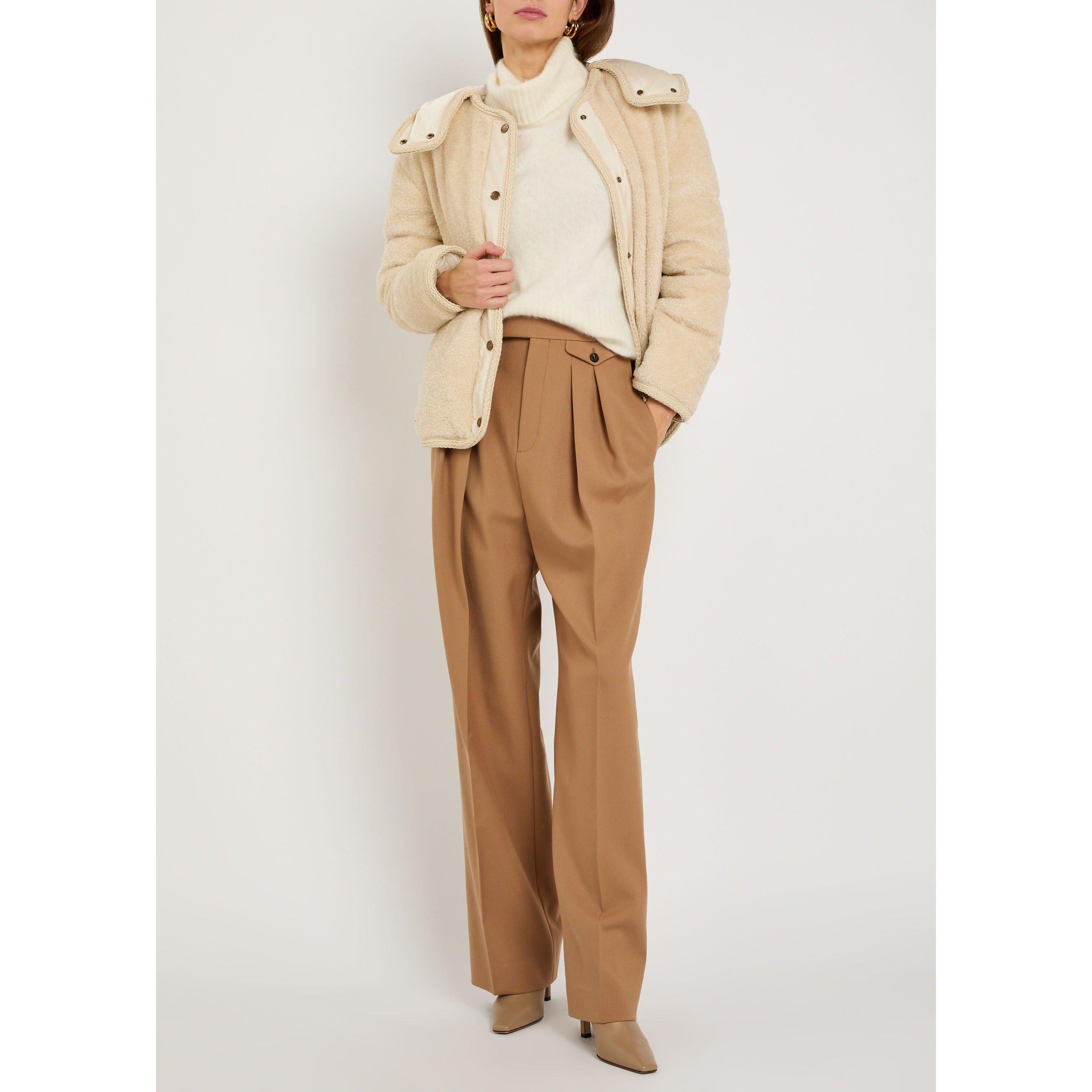CREAM - Moncler - Women's Ciboulette Short Relaxed-Fit Parka - 6