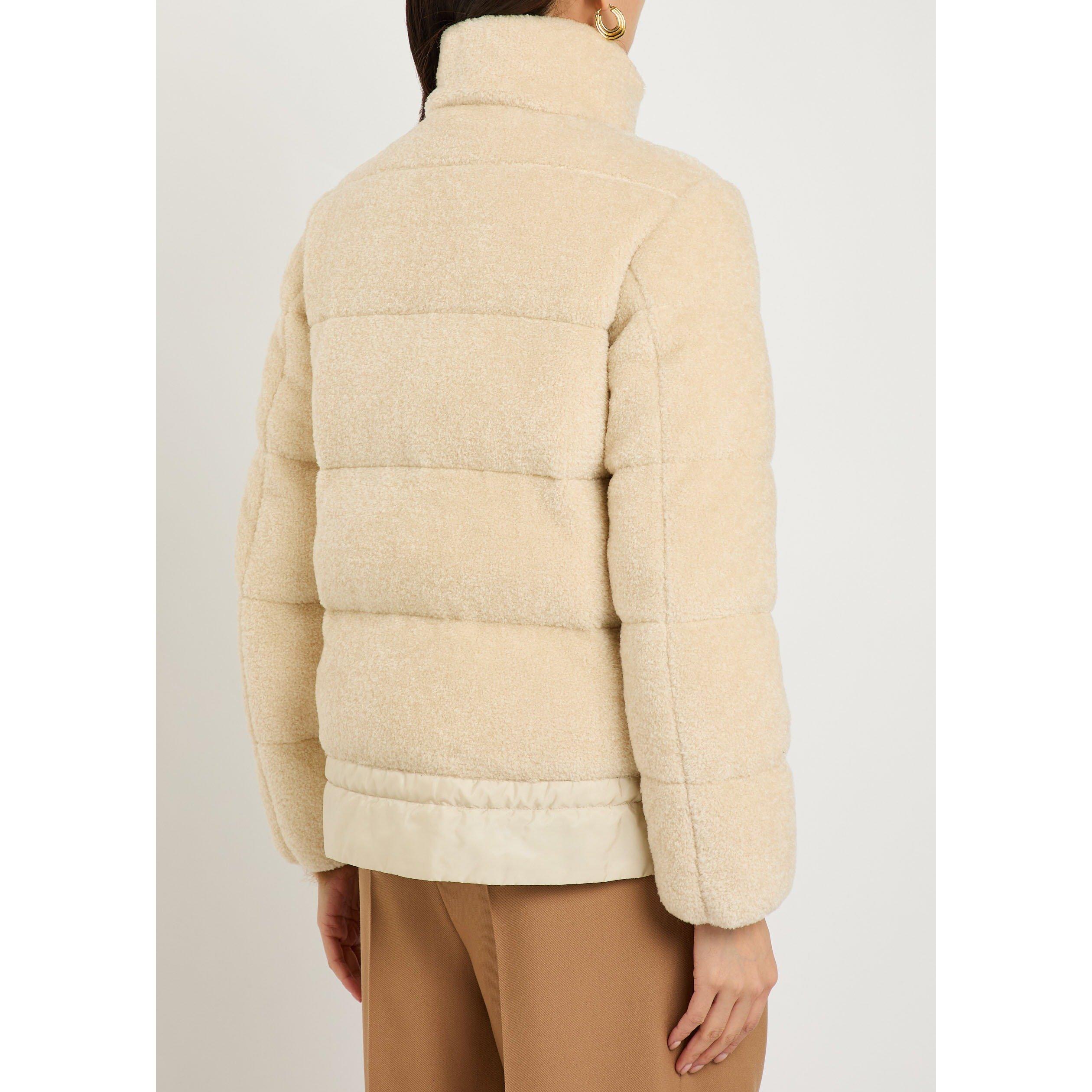 CREAM - Moncler - Women's Cedre Teddy Fleece Short Puffer Jacket - 3