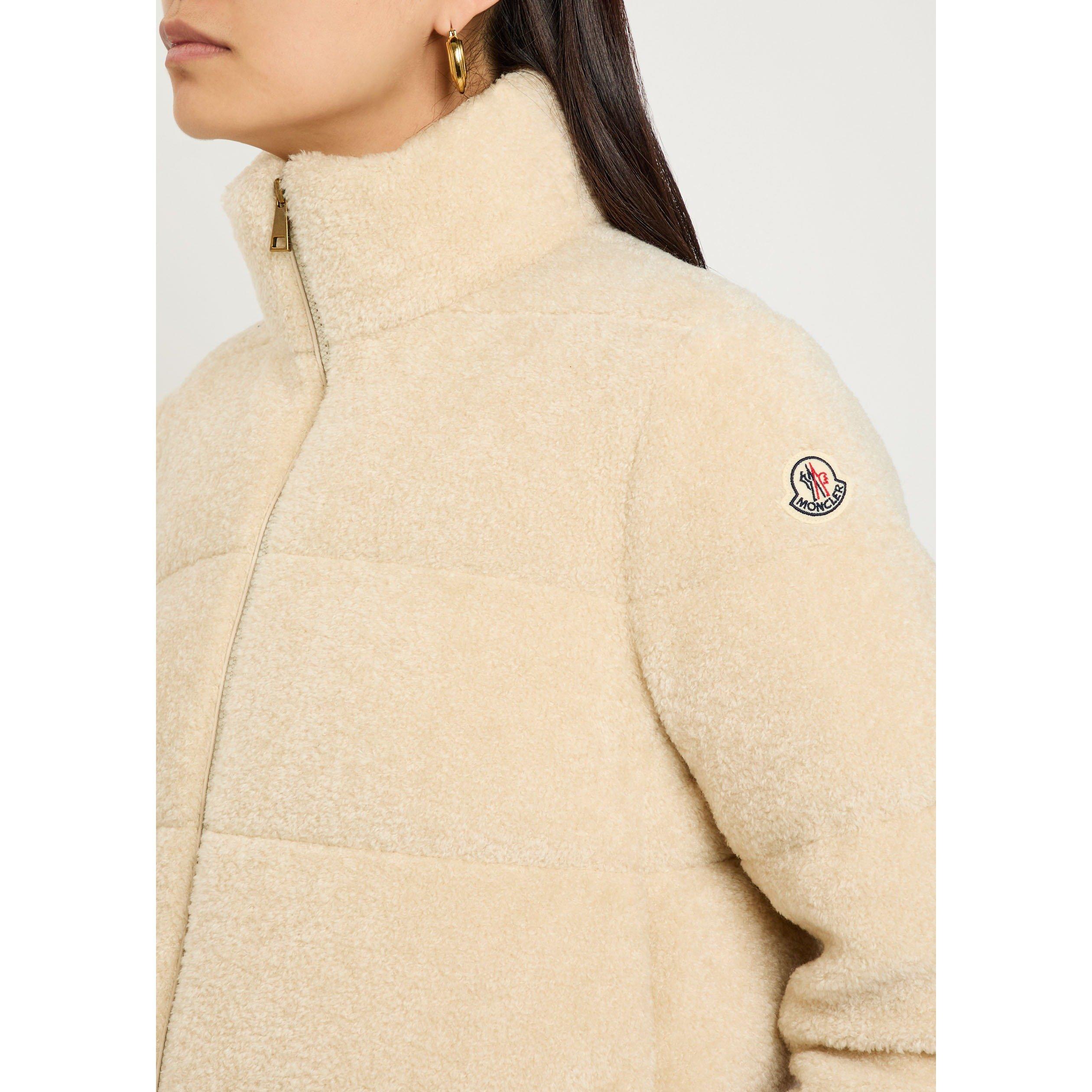 CREAM - Moncler - Women's Cedre Teddy Fleece Short Puffer Jacket - 4
