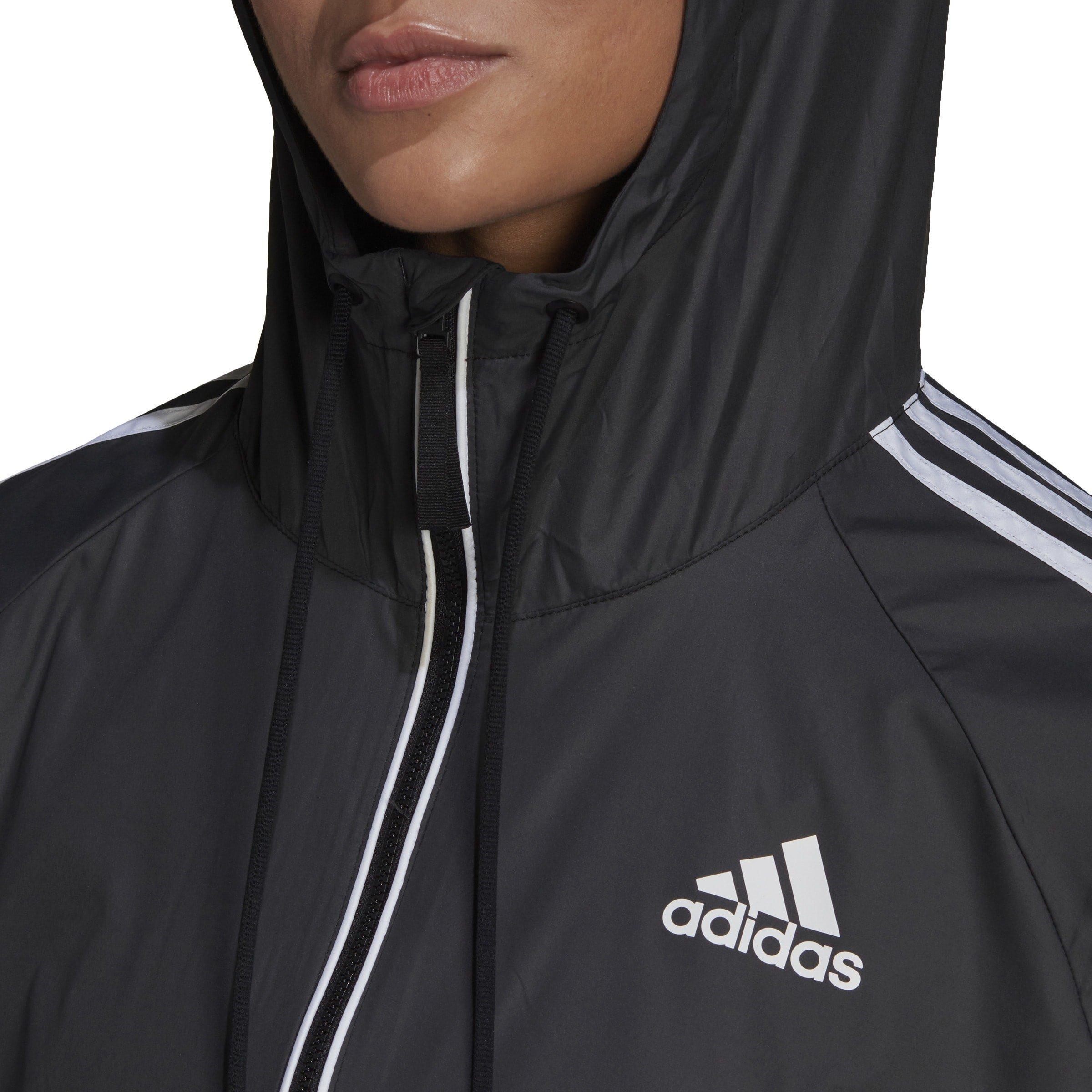 adidas BSC 3 Stripes Wind Jacket Womens Regenjacken Sports Direct