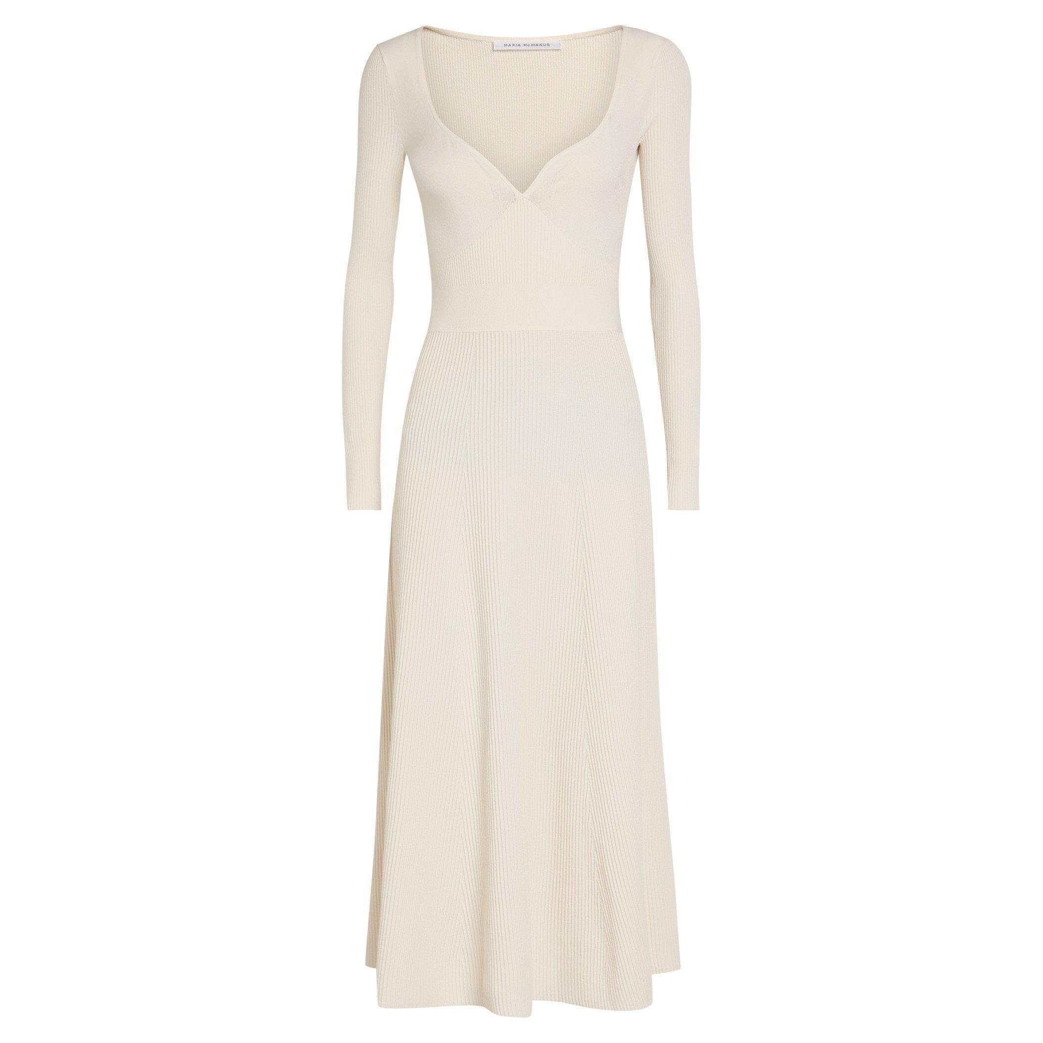 IVORY - Maria McManus - LD RIBBED BUSTIER LS DRESS - 1