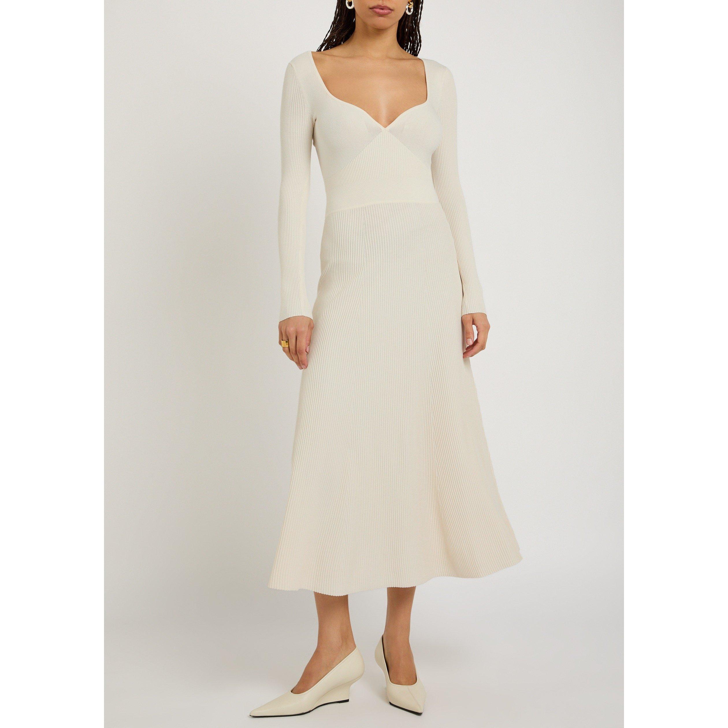 IVORY - Maria McManus - LD RIBBED BUSTIER LS DRESS - 5