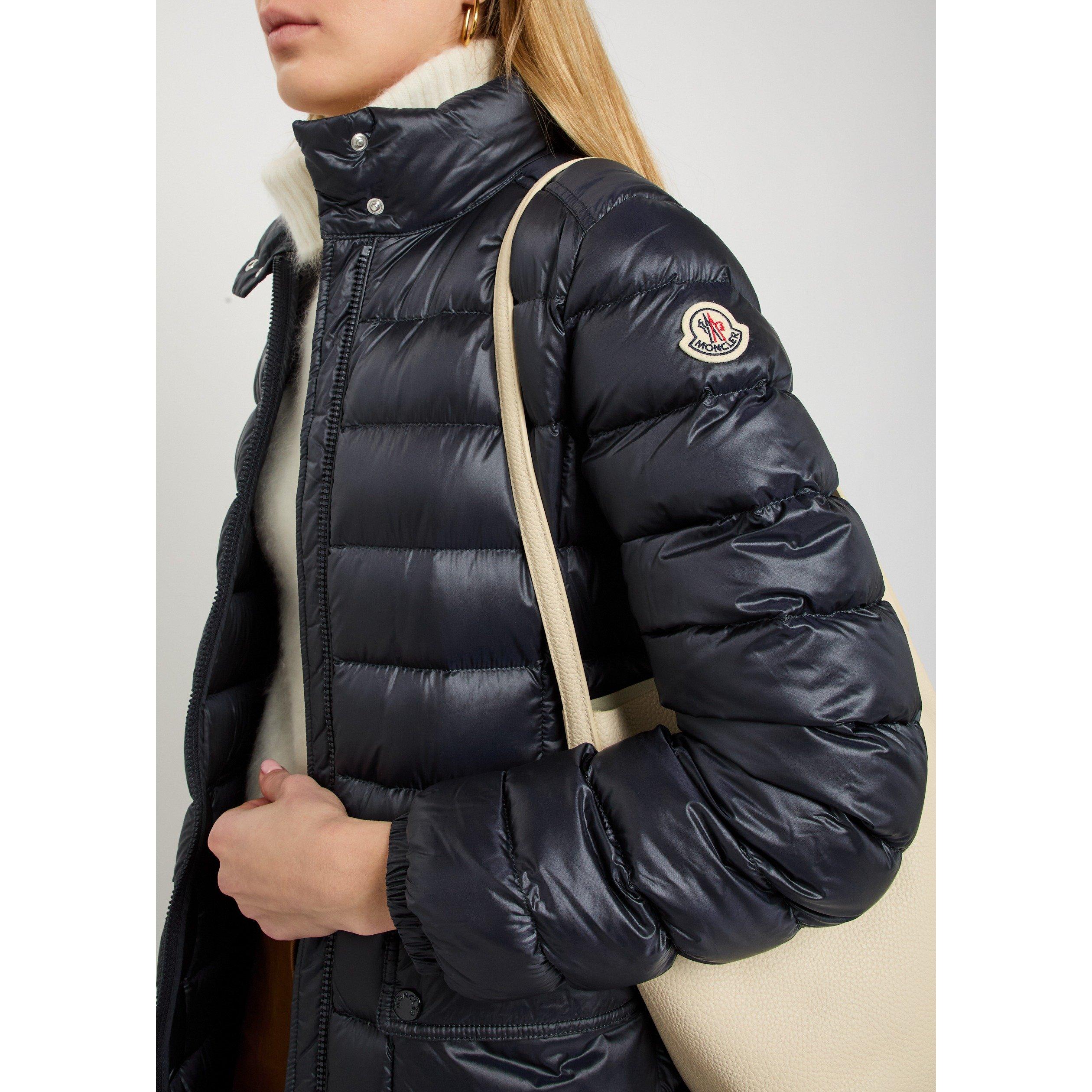 NAVY - Moncler - Women's Genet Goose Down Slim-Fit Long Puffer Jacket - 4