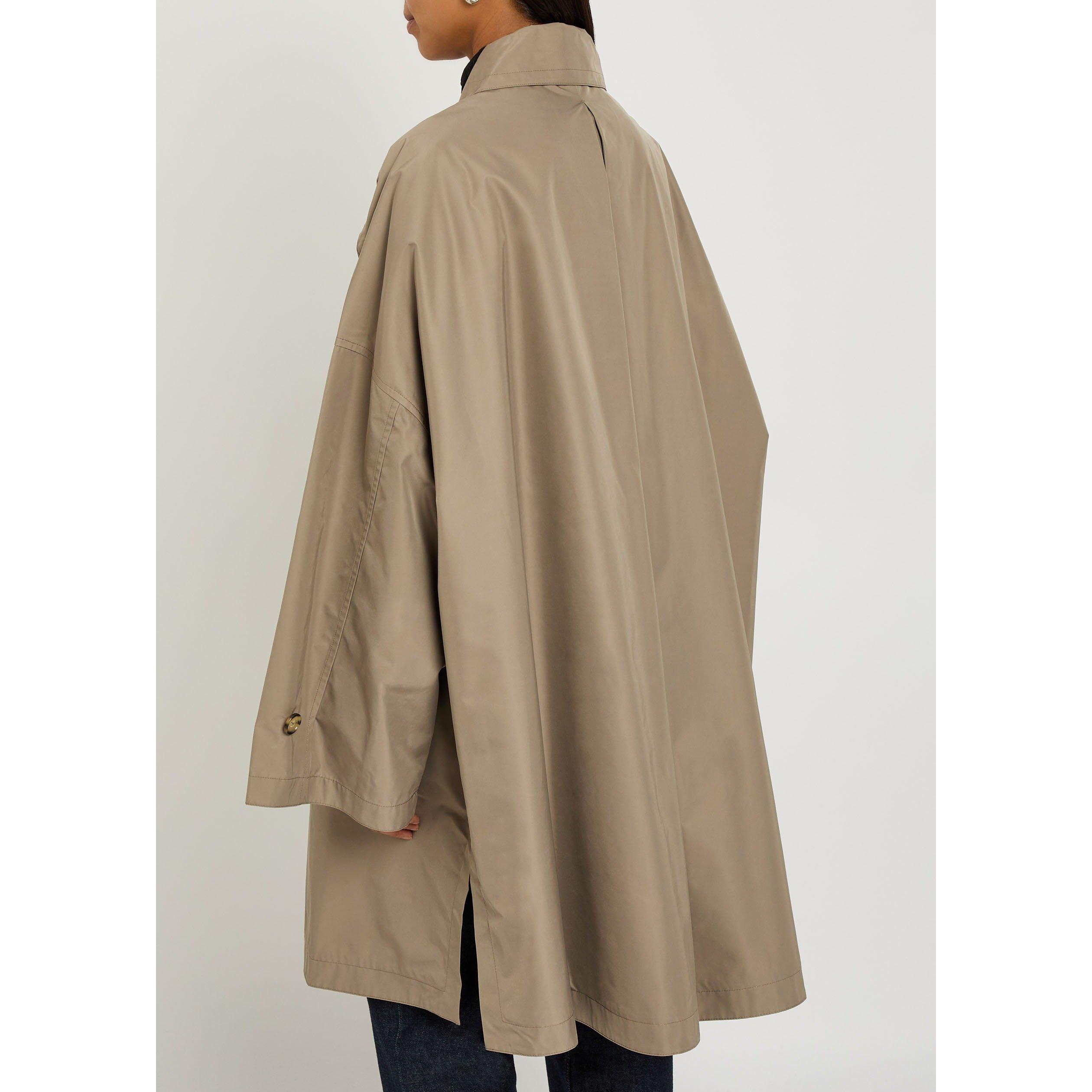 TAUPE - Toteme - Women's Car Coat Oversized-Fit Overcoat - 3