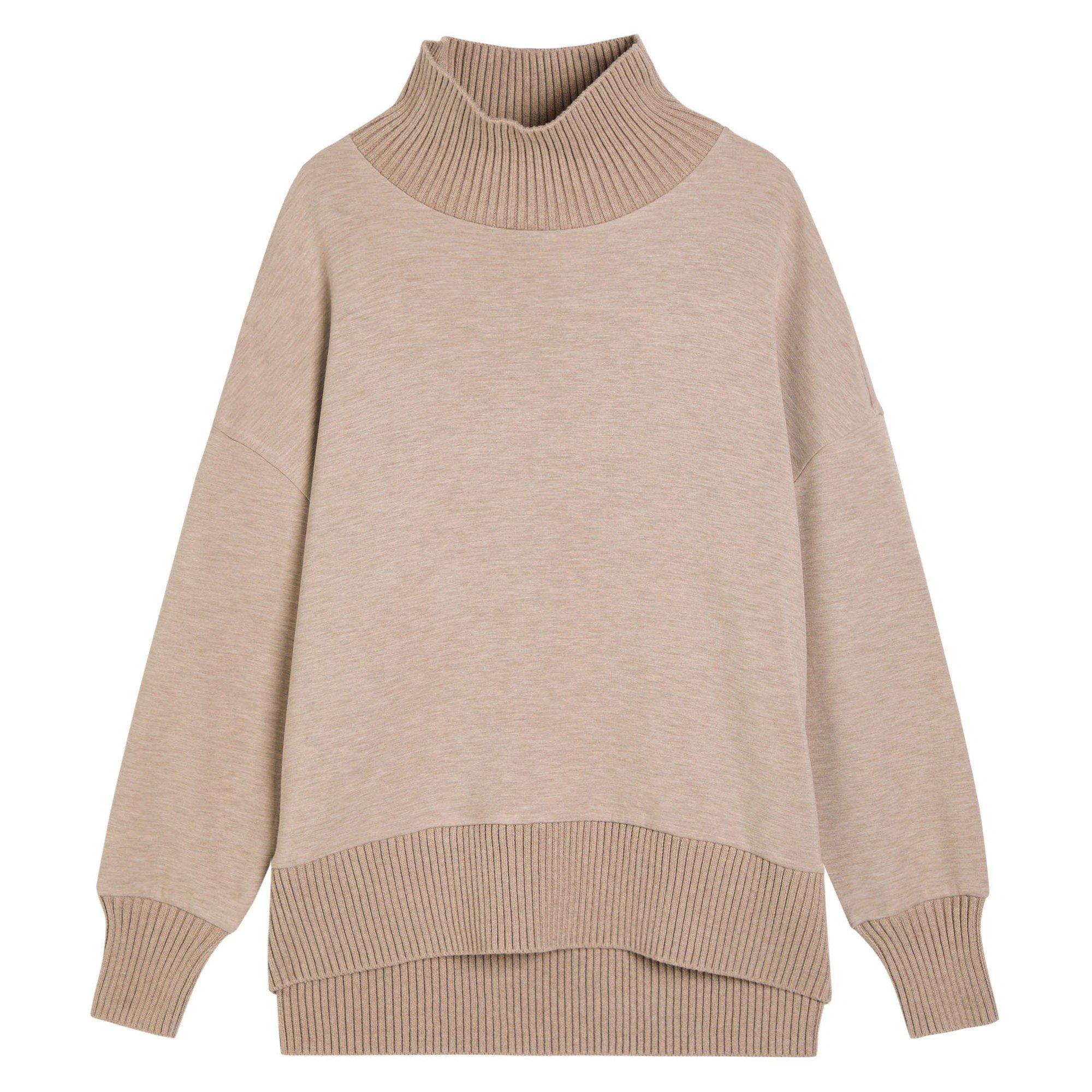 TAUPE - Varley - SW Barker High Neck Sweat