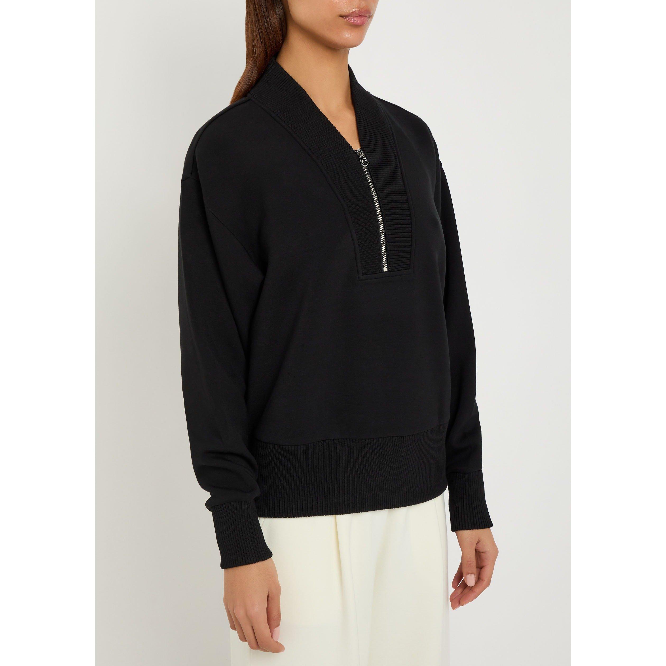 BLACK - Varley - Women's Sally Half-Zip Viscose Sweatshirt - 2