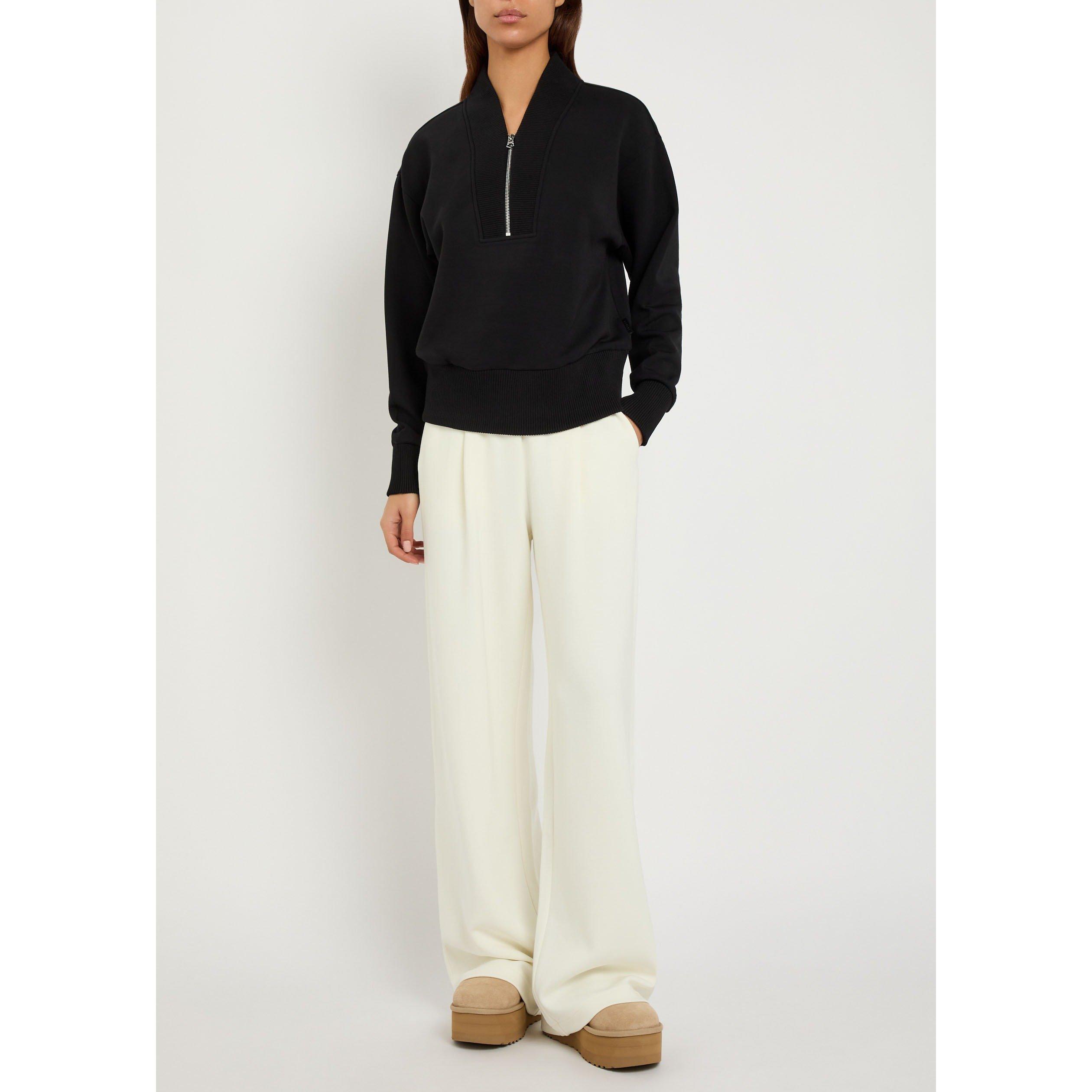 BLACK - Varley - Women's Sally Half-Zip Viscose Sweatshirt - 5