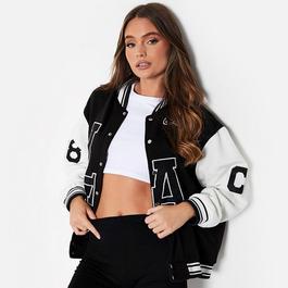 I Saw It First ISAWITFIRST La Varsity Bomber Jacket