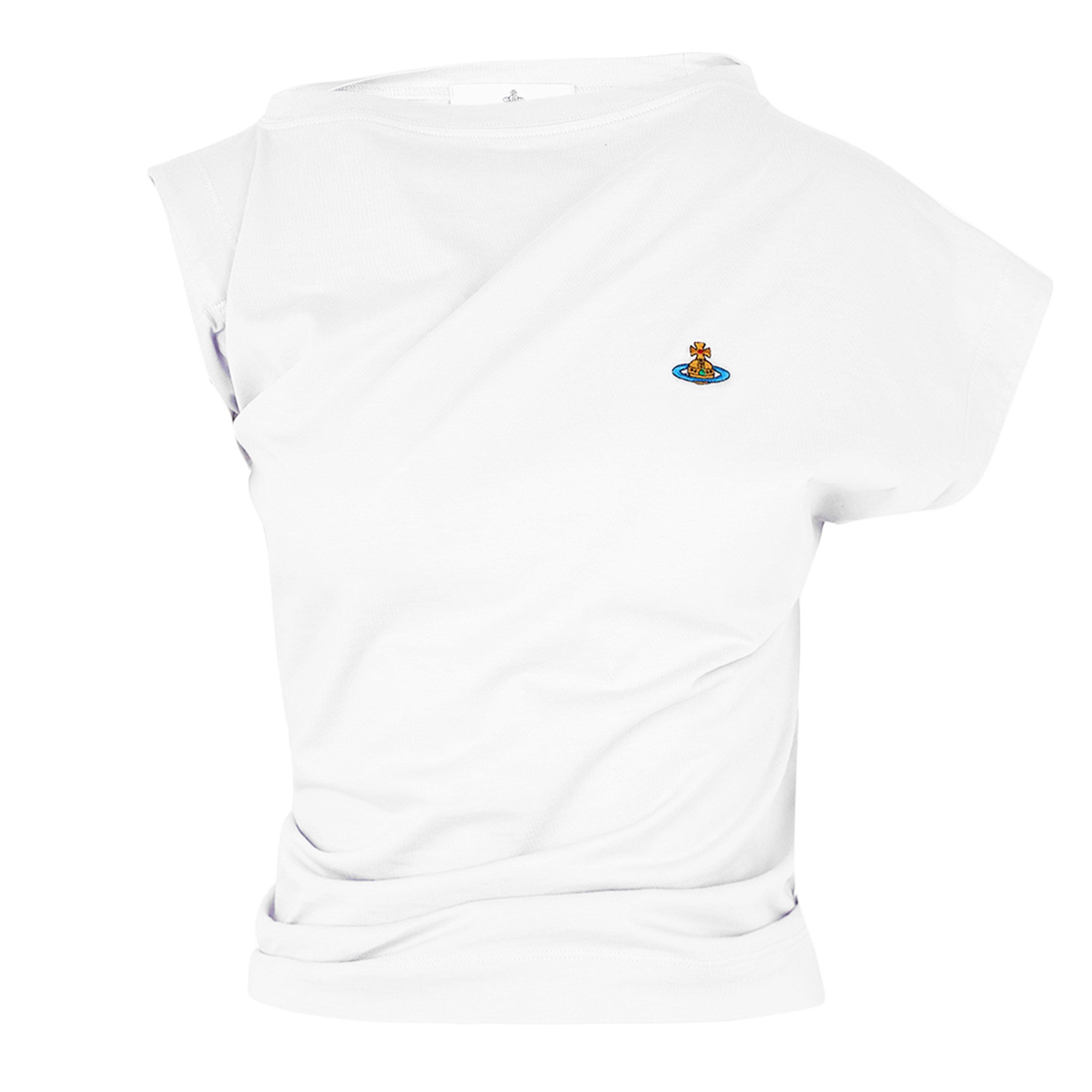 White - Vivienne Westwood - Women's Logo Cotton Hebo Top T-Shirt - 1