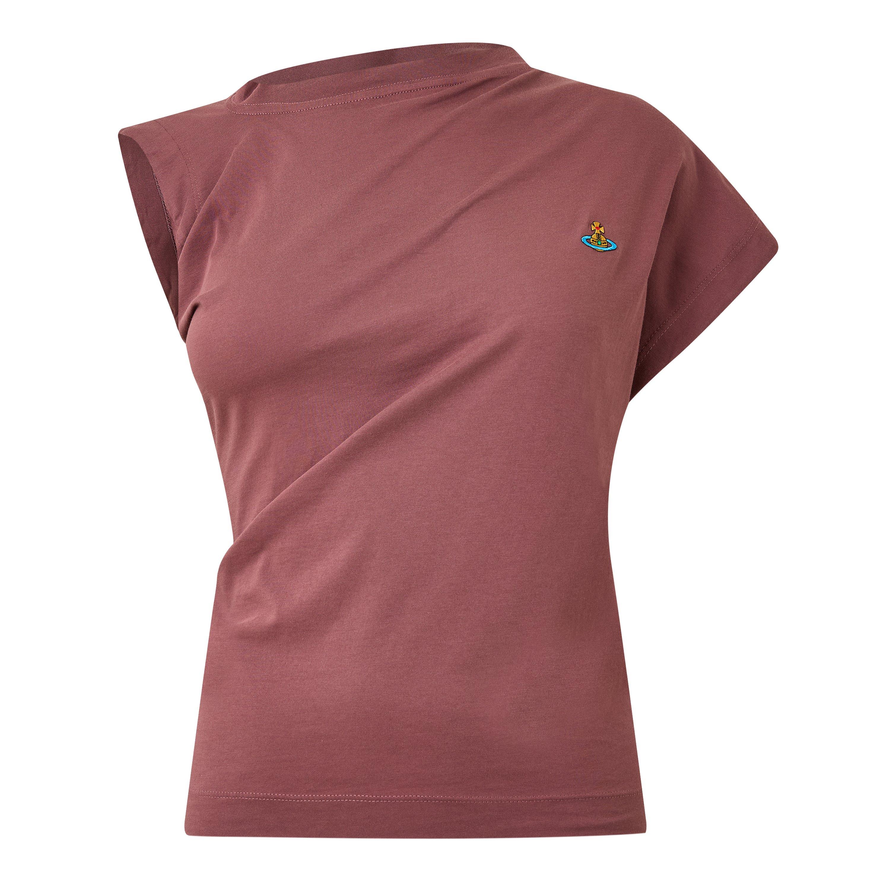 Vivienne Westwood Women's Logo Cotton Hebo Top T-Shirt - Ox Blood - Size 10 (S)