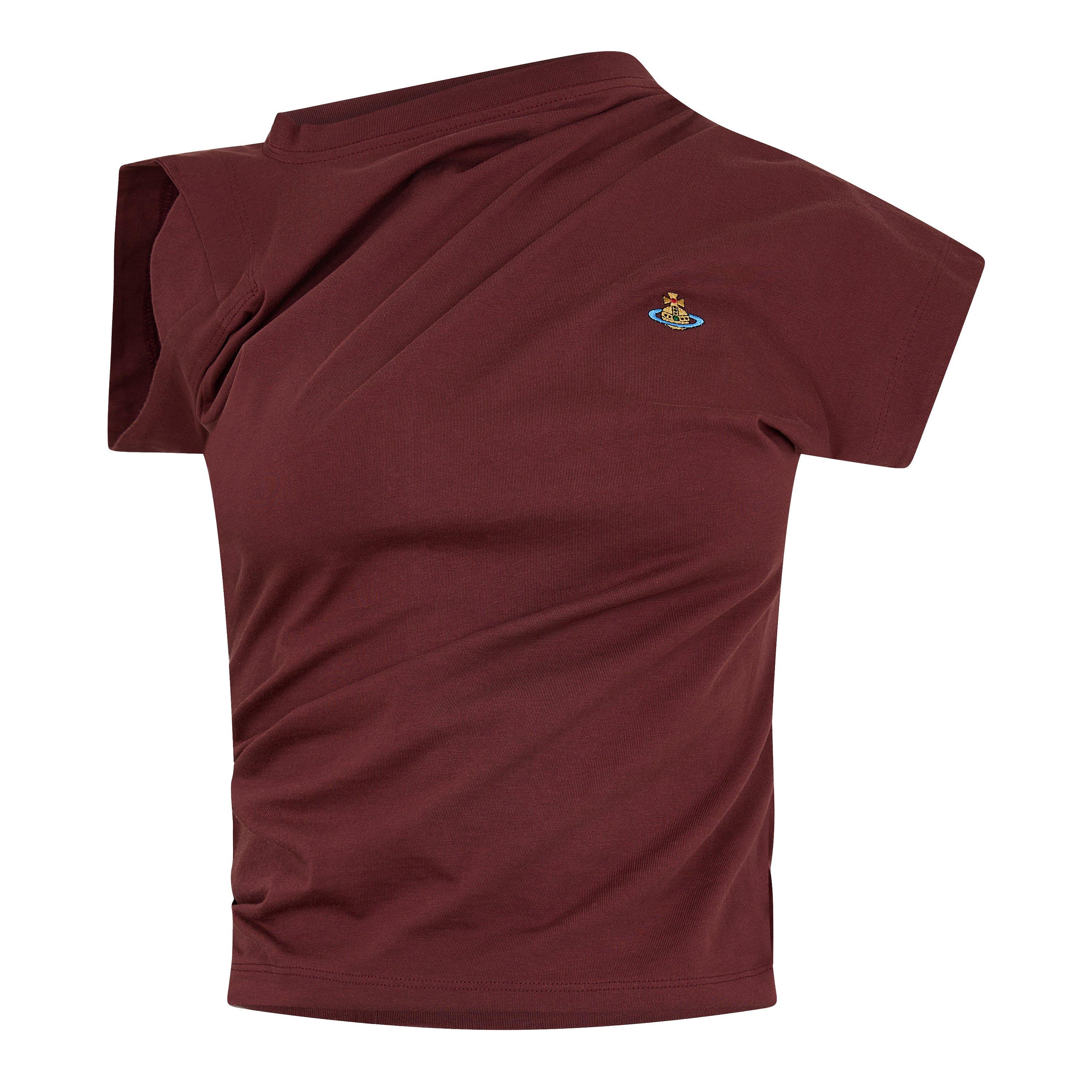 Vivienne Westwood Women's Logo Cotton Hebo Top T-Shirt - Chocolate - Size 12 (M)