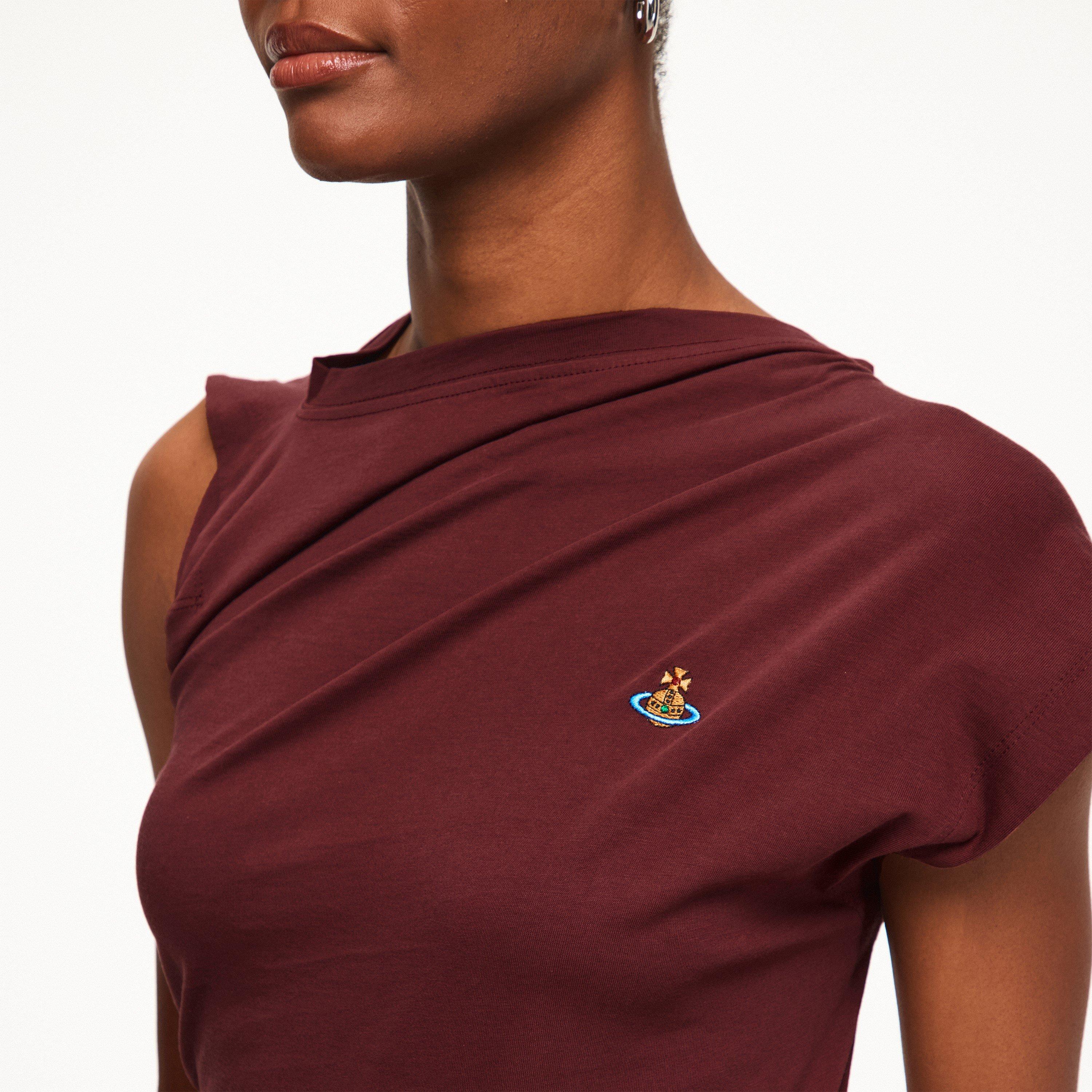 Chocolate - Vivienne Westwood - Women's Logo Cotton Hebo Top T-Shirt - 5