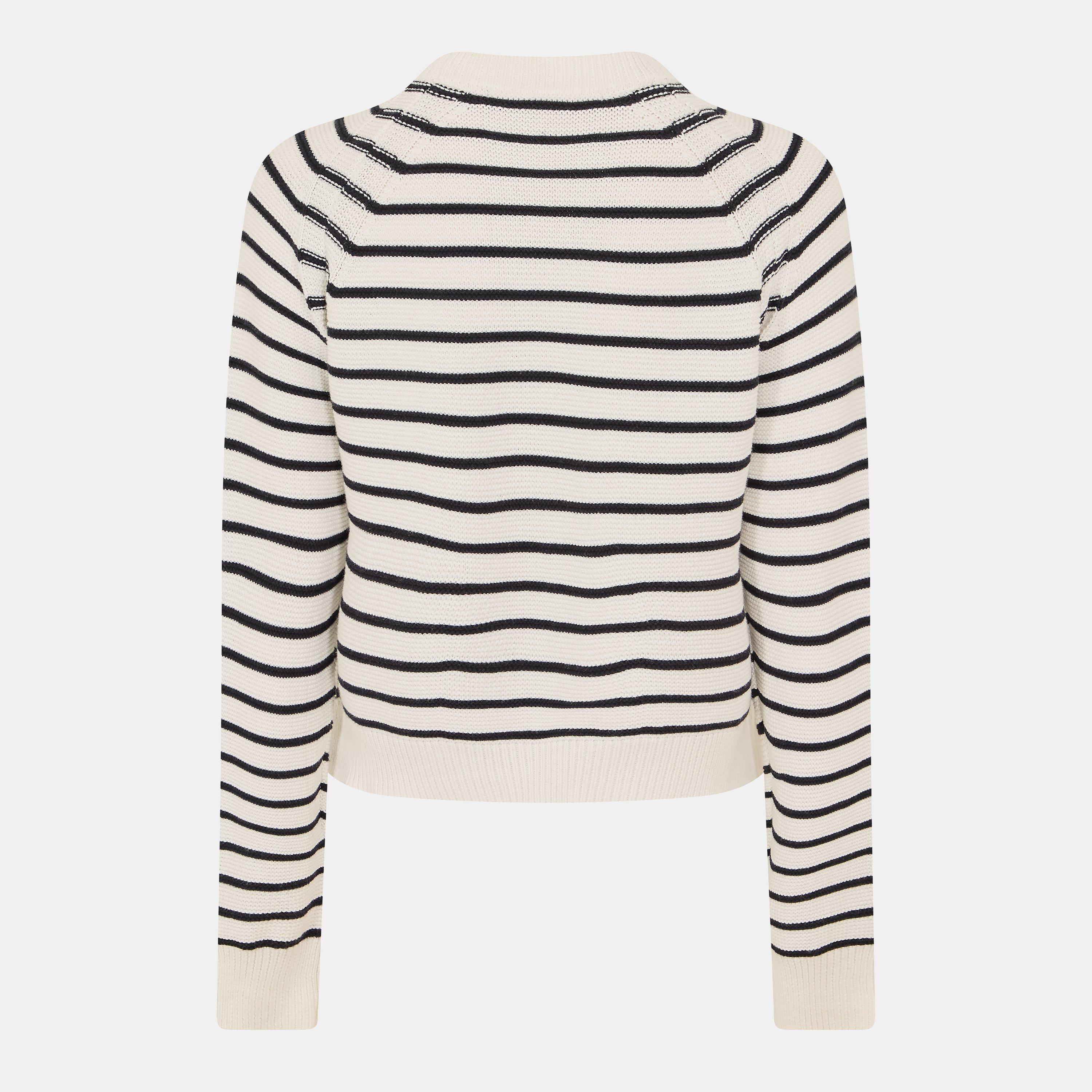 10- WHITE/BLUE - French Connection - Lillie Mozart Jumper - 2