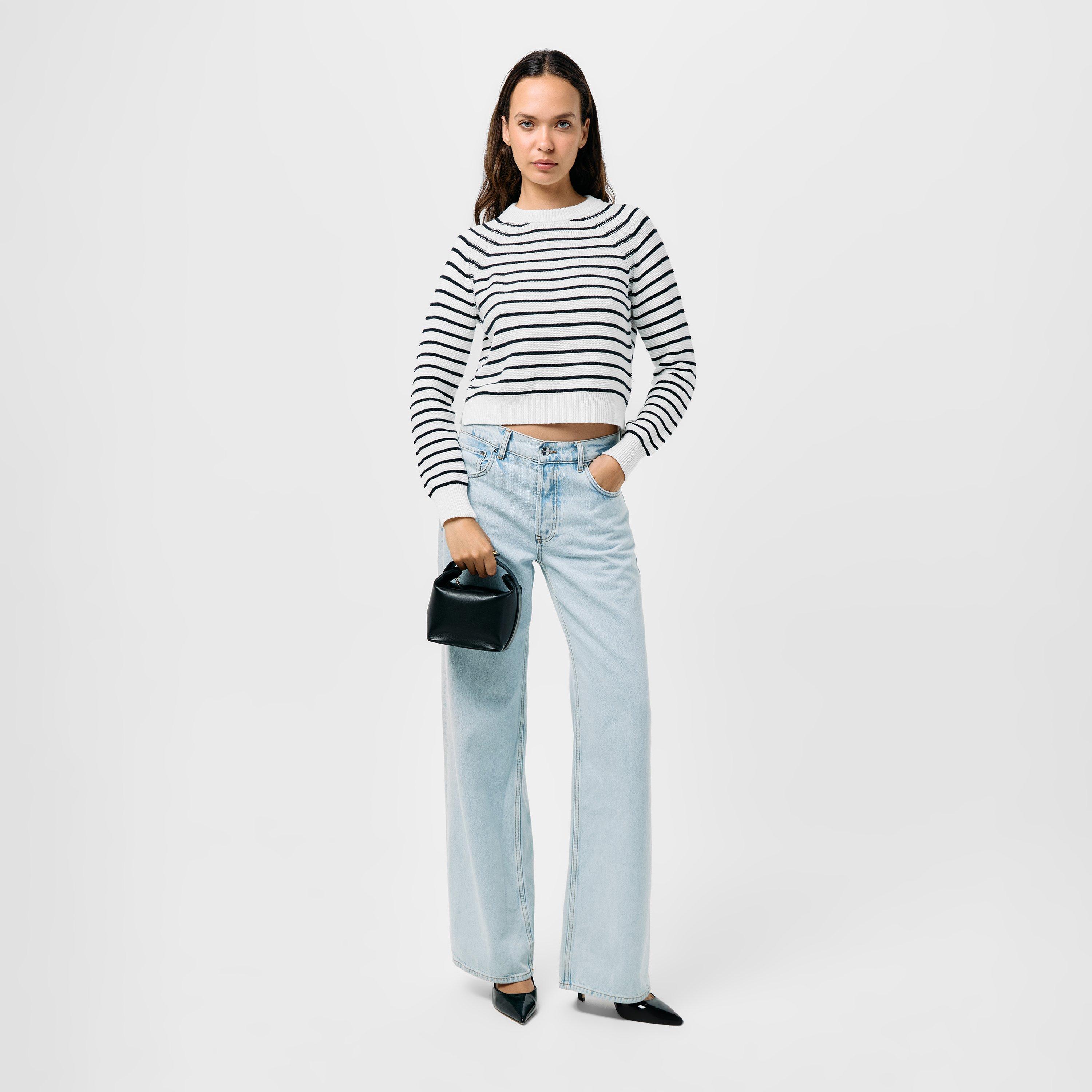 10- WHITE/BLUE - French Connection - Lillie Mozart Jumper - 6