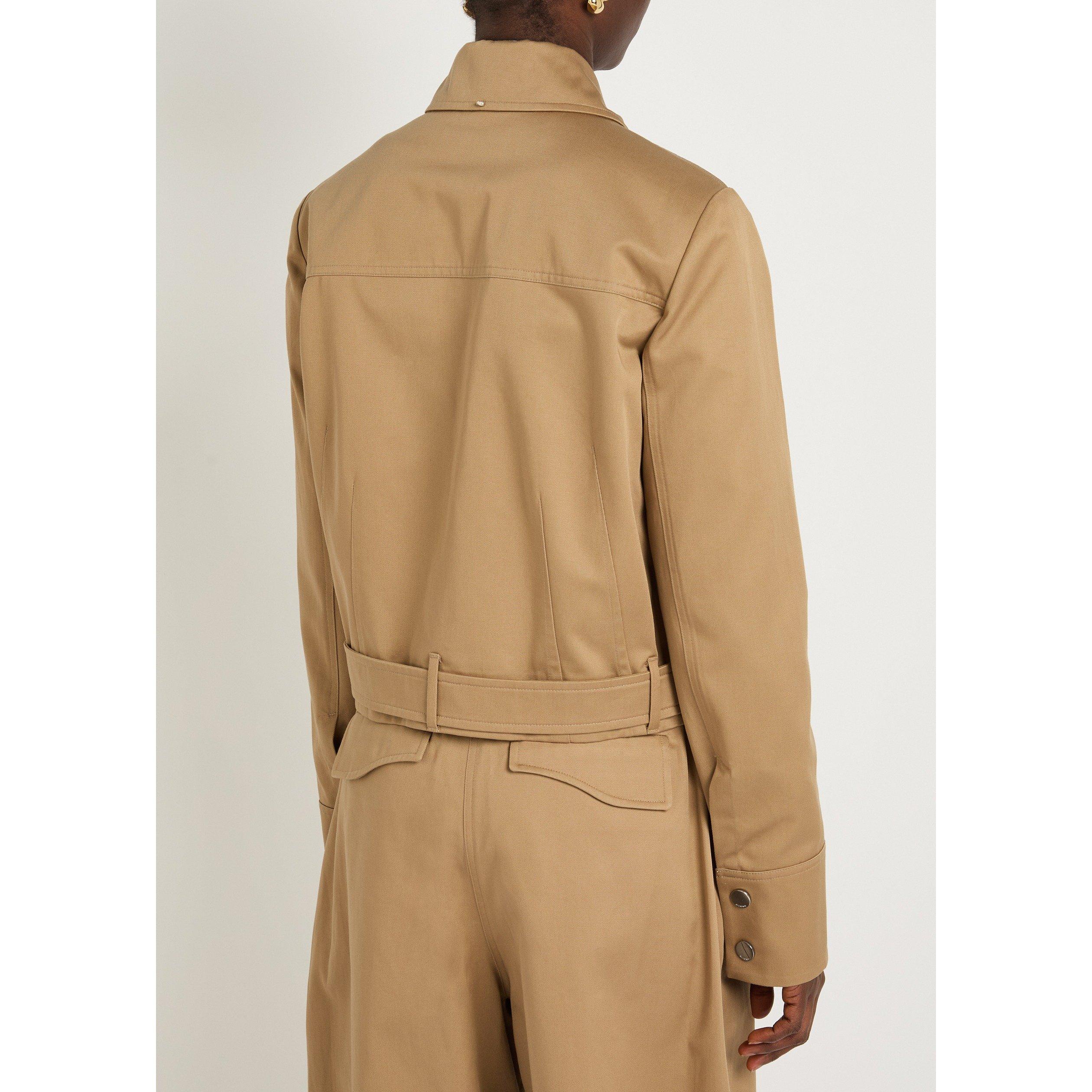 BROWN - Sportmax - Women's Finanza Cotton Field Jacket - 3