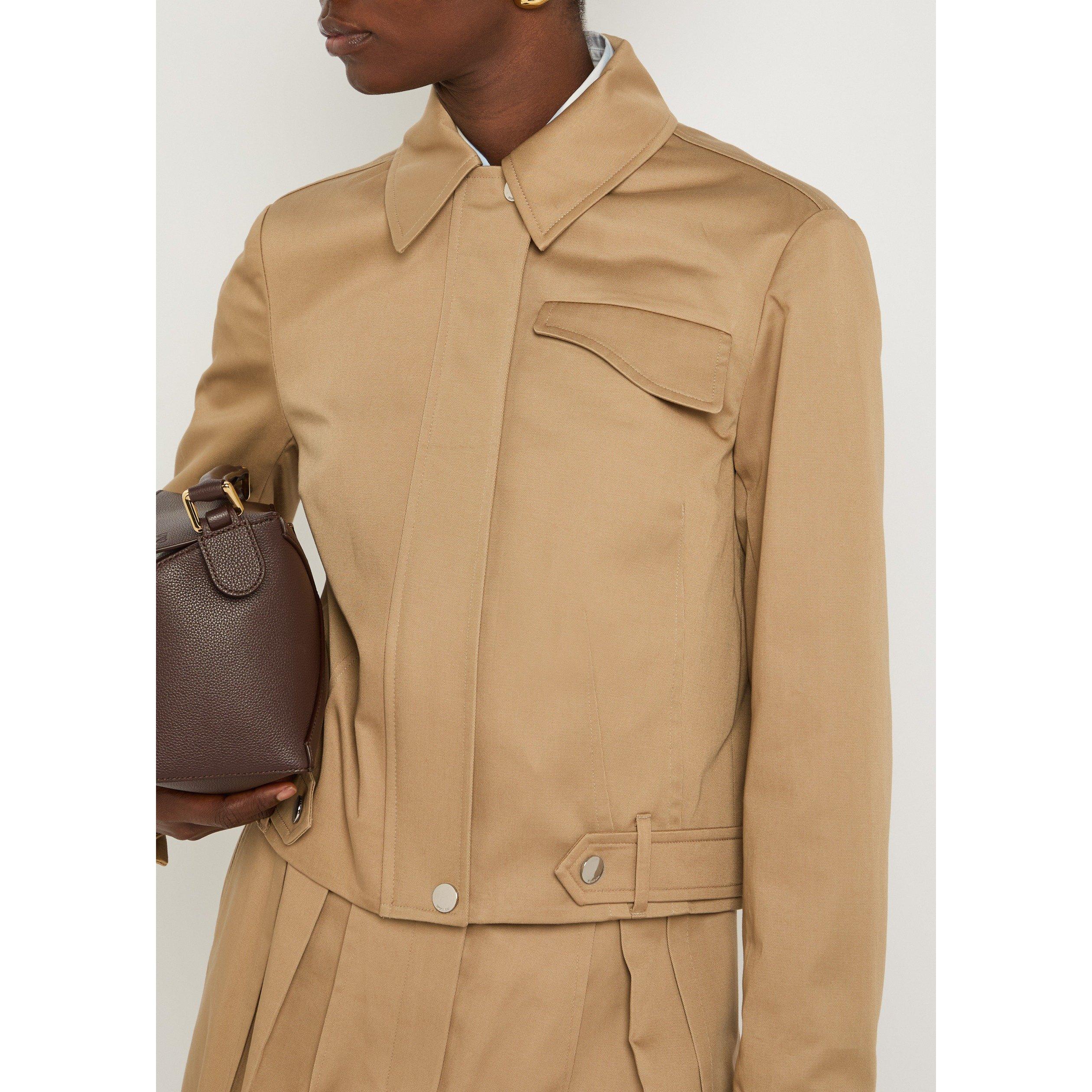 BROWN - Sportmax - Women's Finanza Cotton Field Jacket - 4