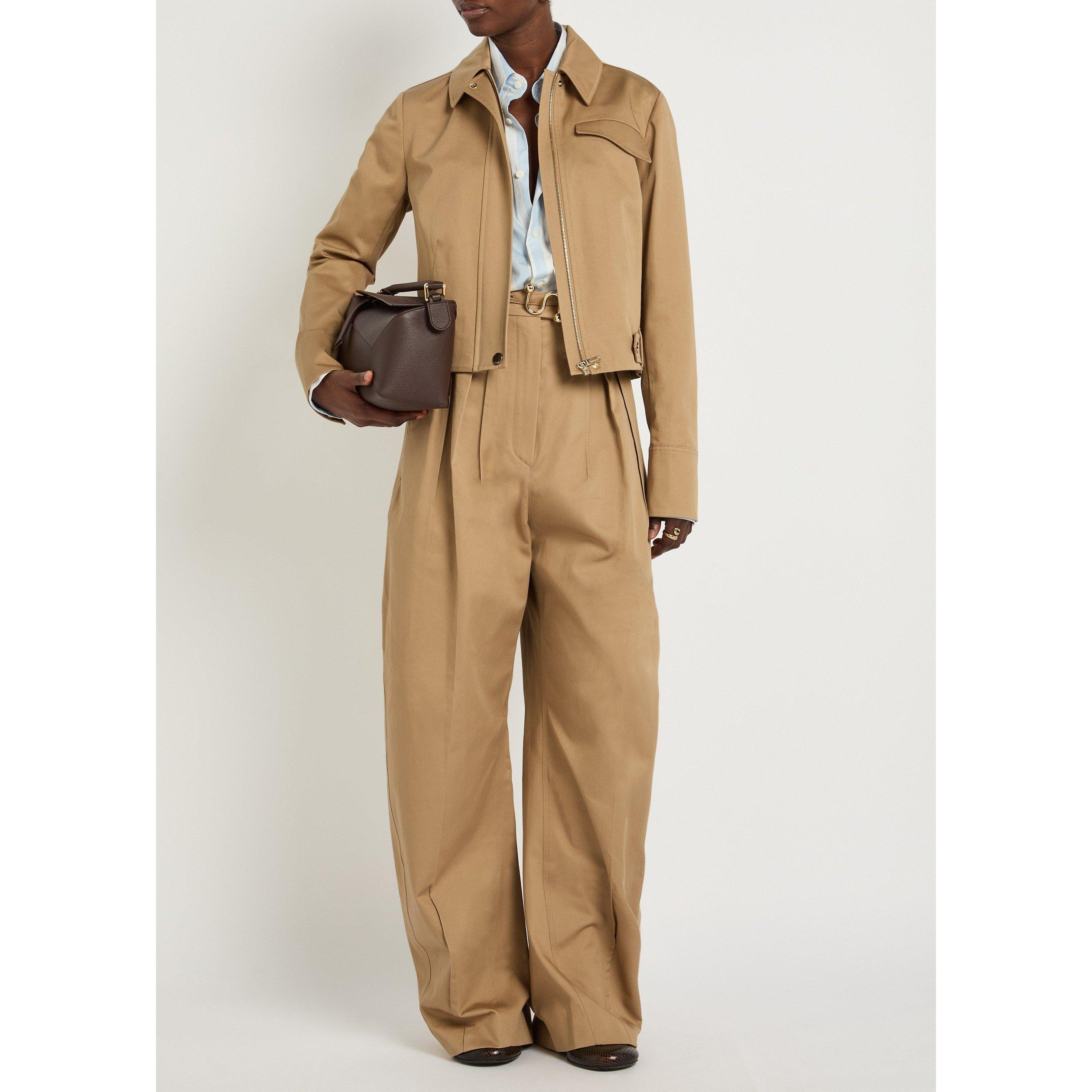 BROWN - Sportmax - Women's Finanza Cotton Field Jacket - 5
