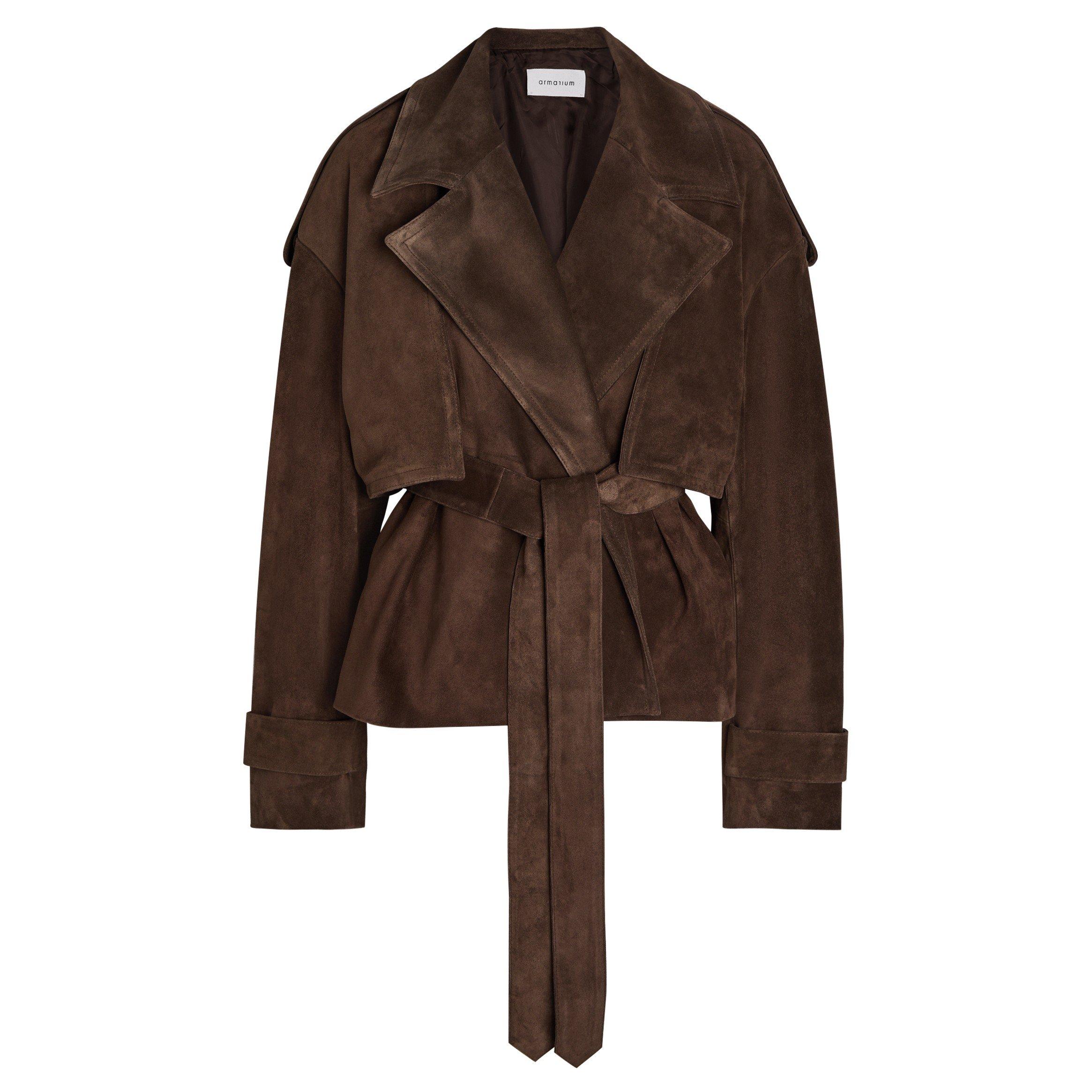 BROWN - Armarium - J FLAMINIA JACKET IN LEATHER