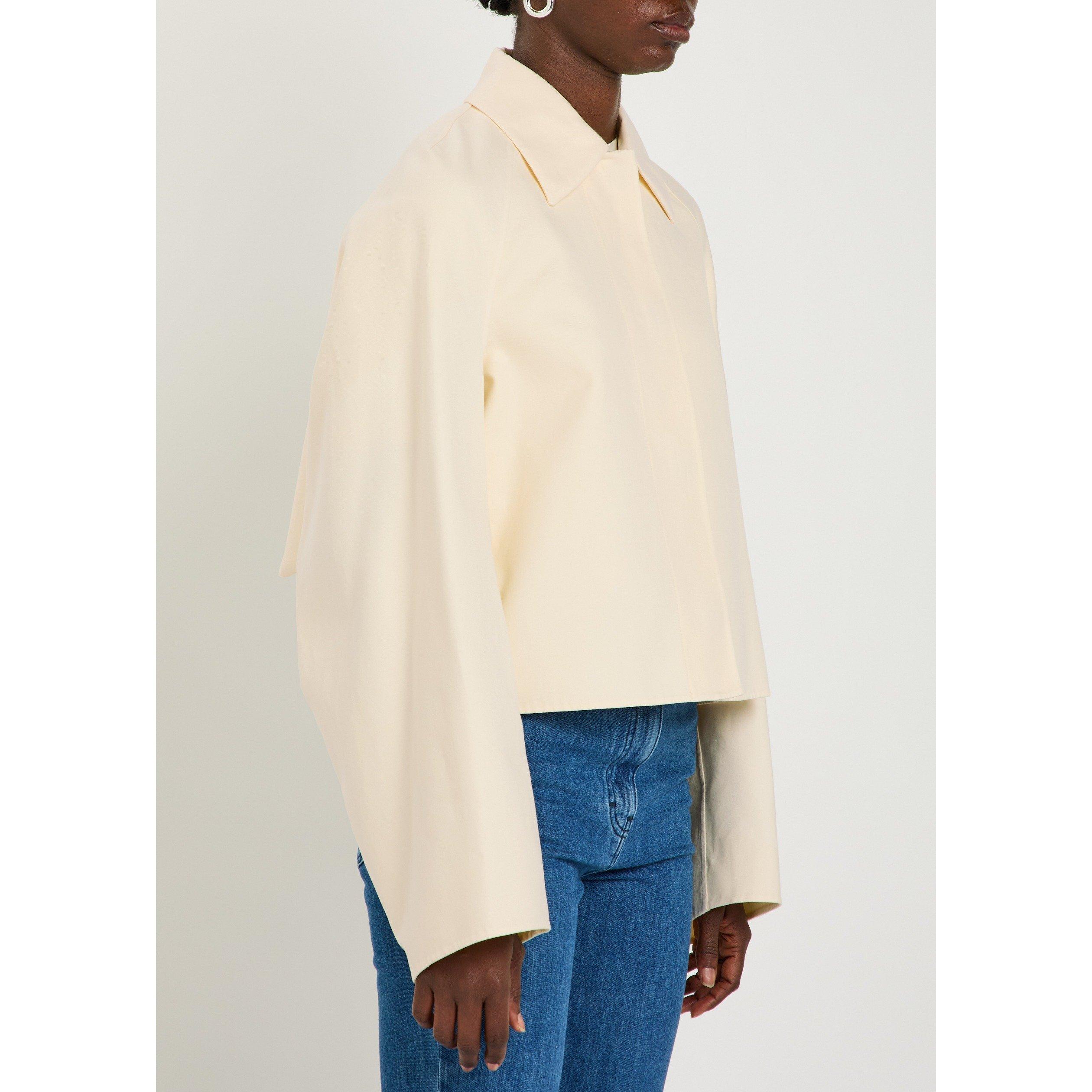 BEIGE - Another Tomorrow - SHORT MAC BLOUSON - 2