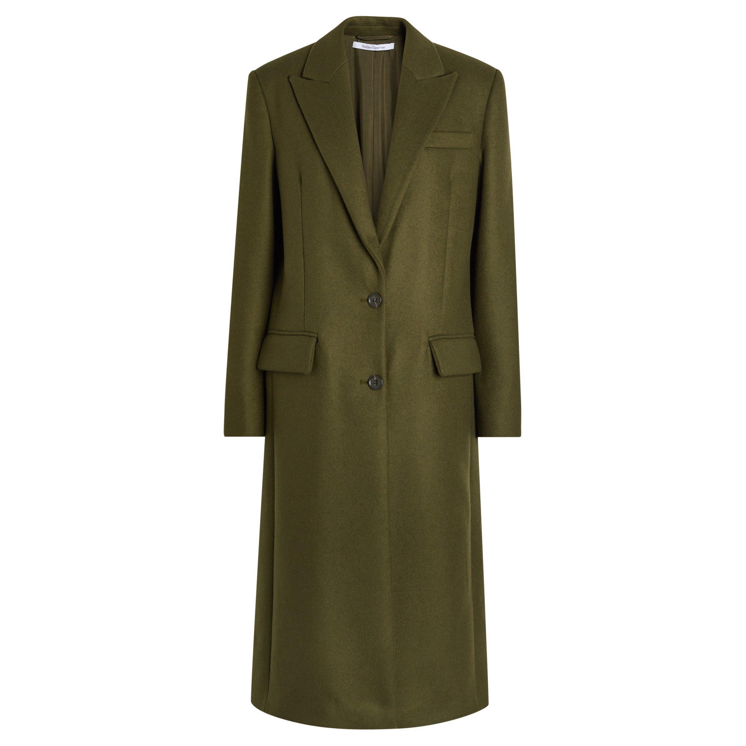 DARK GREEN - Another Tomorrow - TAILORED OVERCOAT - 1