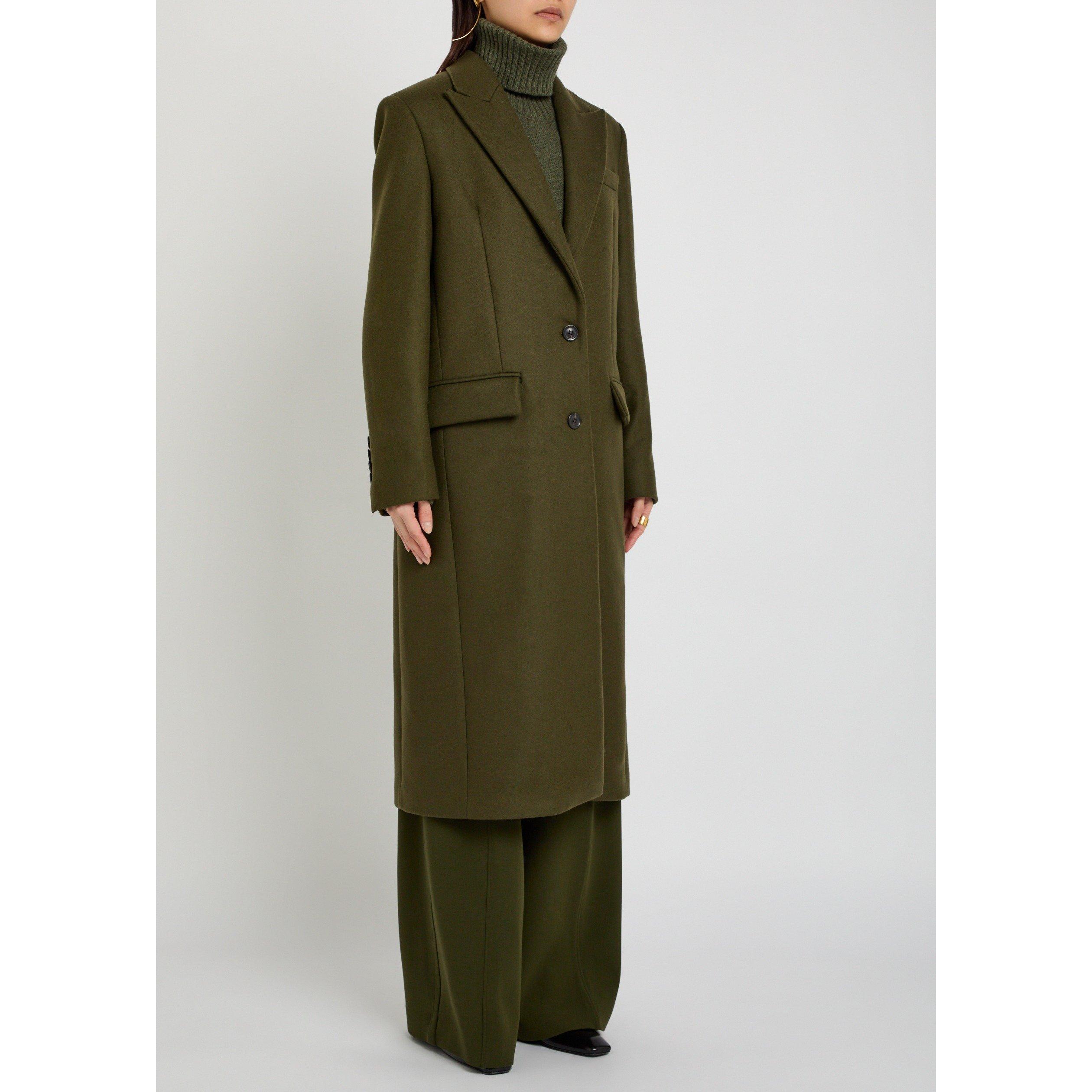 DARK GREEN - Another Tomorrow - TAILORED OVERCOAT - 2
