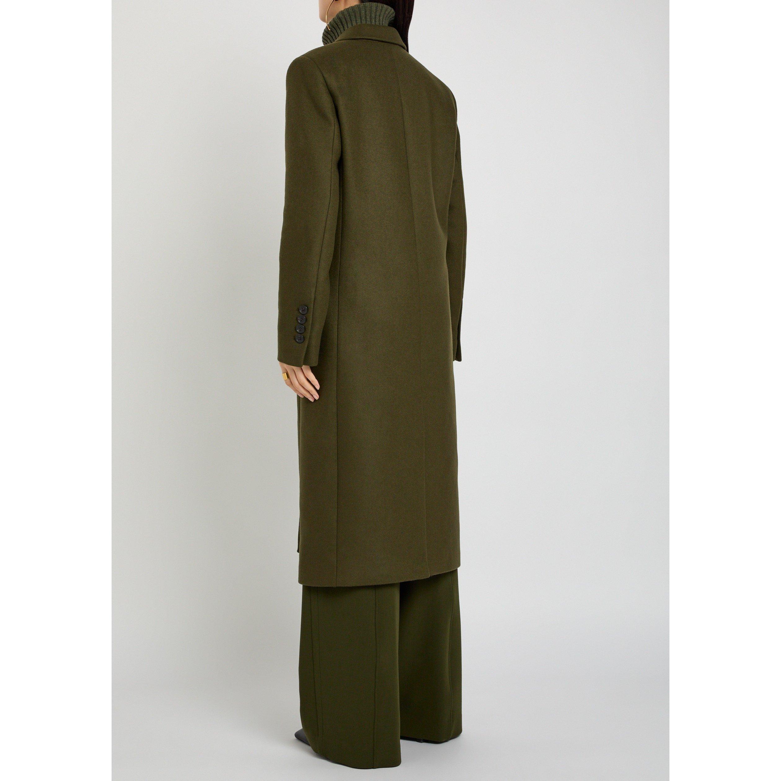 DARK GREEN - Another Tomorrow - TAILORED OVERCOAT - 3