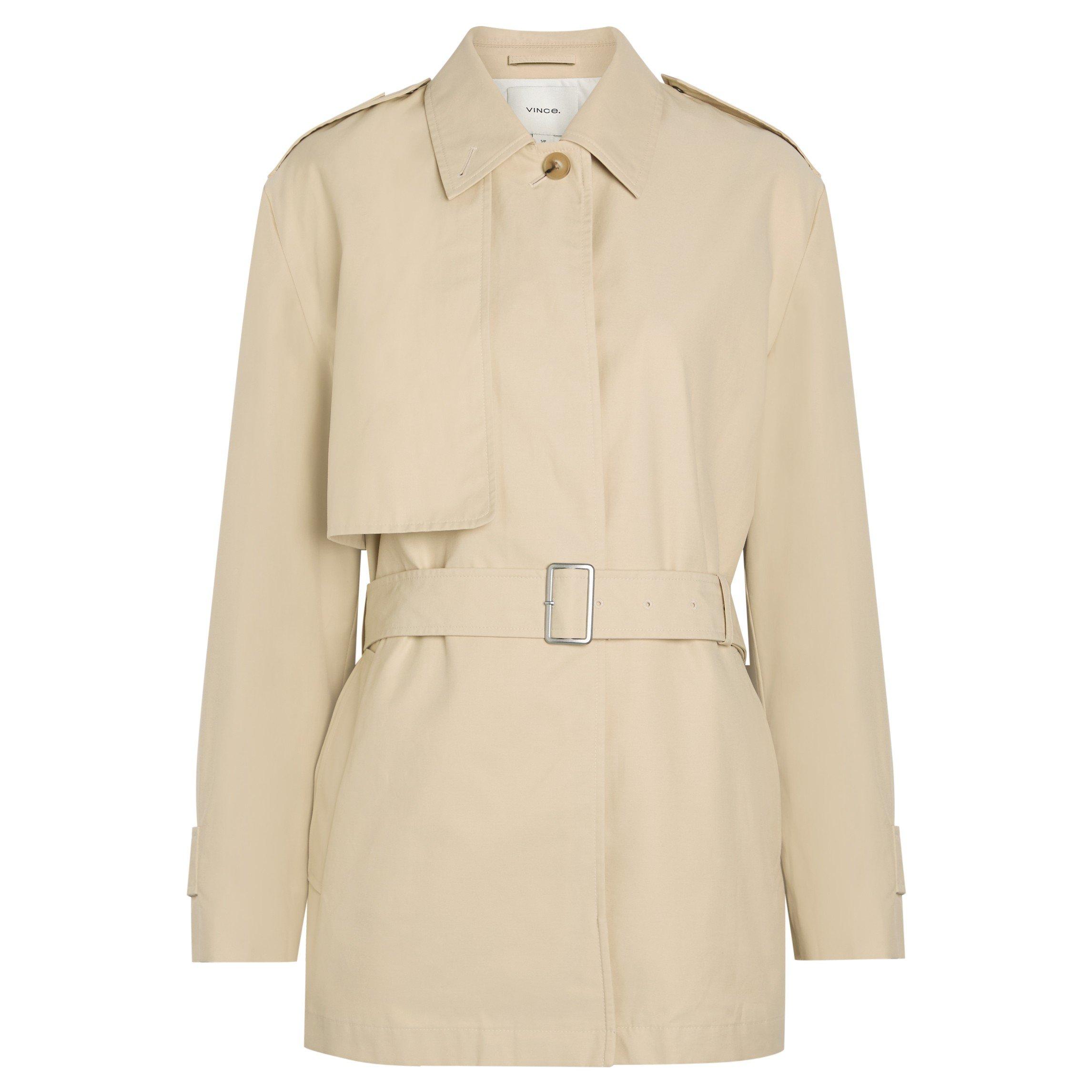 YELLOW - Vince - J COTTON BLEND SHORT TRENCH JK - 1