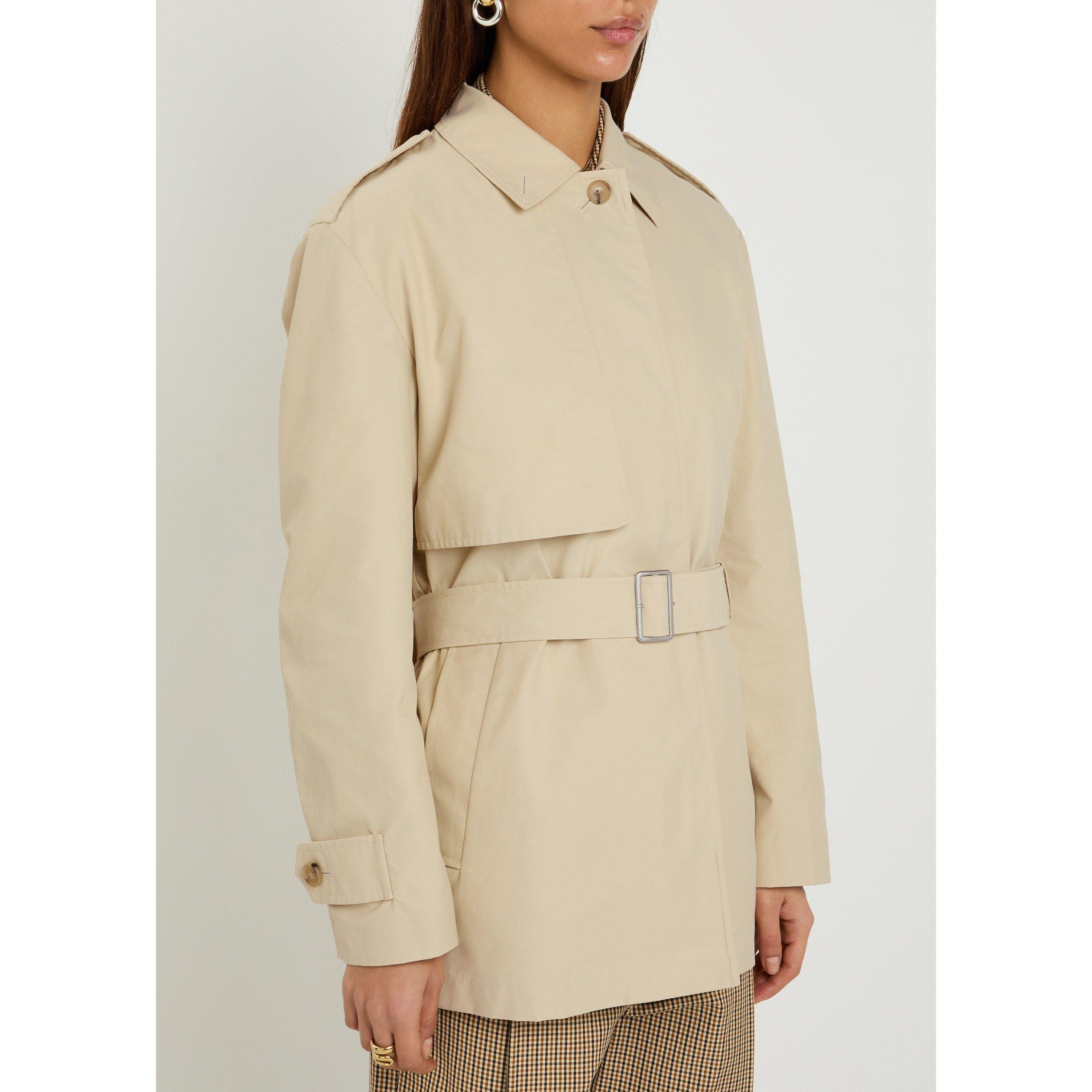YELLOW - Vince - J COTTON BLEND SHORT TRENCH JK - 2