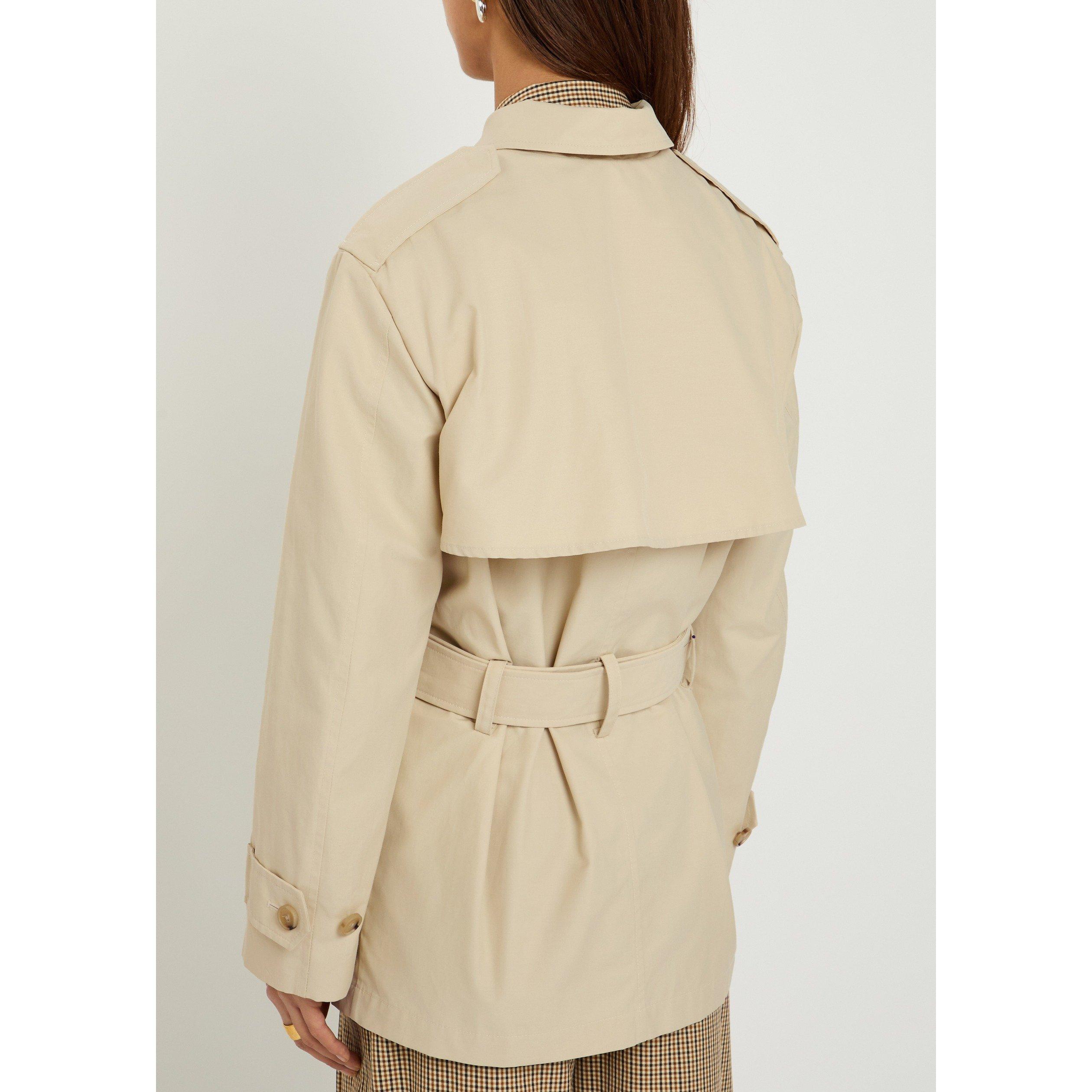 YELLOW - Vince - J COTTON BLEND SHORT TRENCH JK - 3