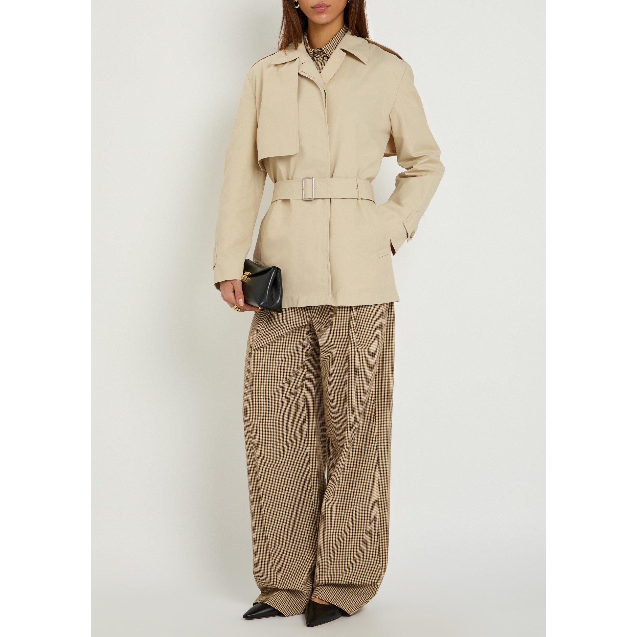 YELLOW - Vince - J COTTON BLEND SHORT TRENCH JK - 5