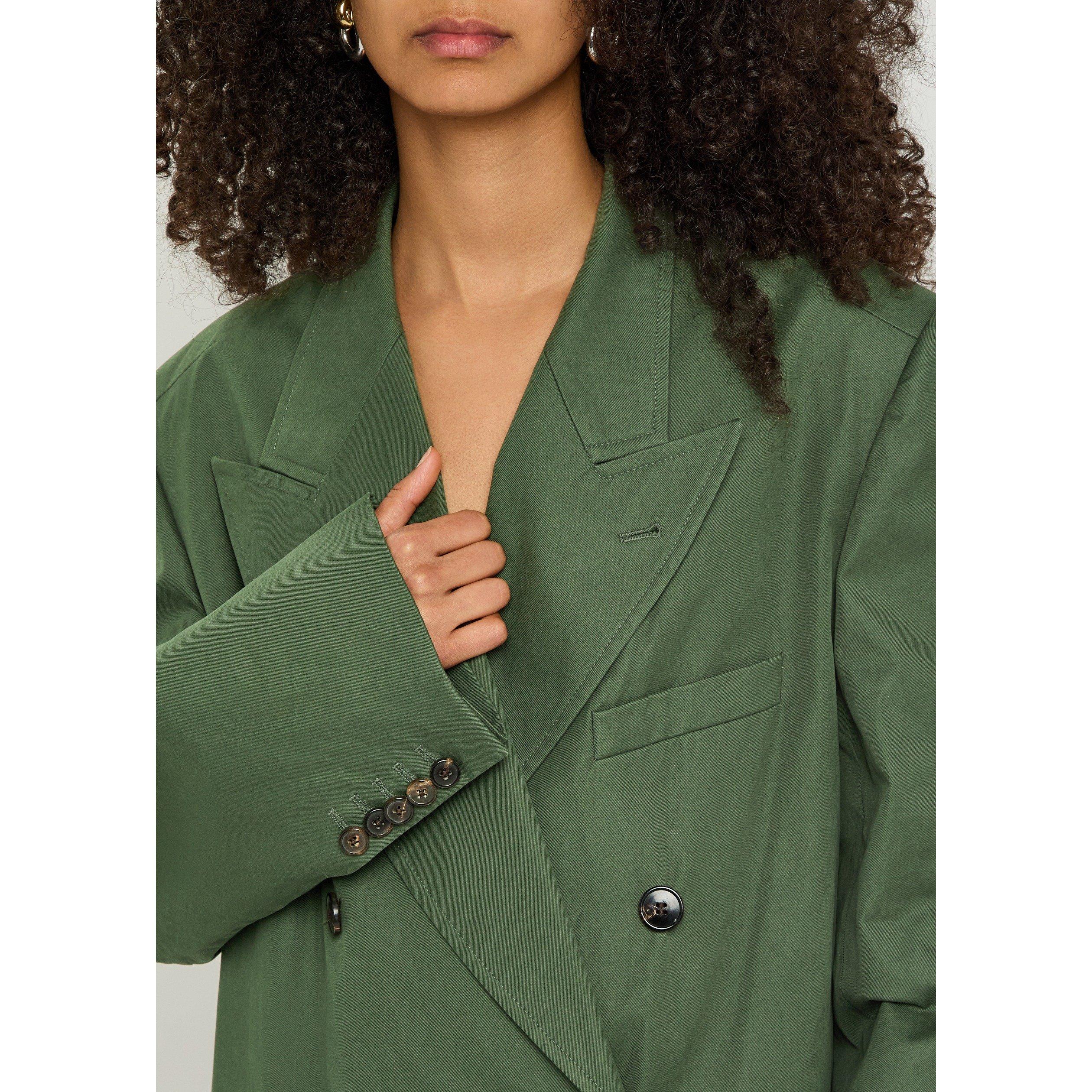 DARK GREEN - Dries Van Noten - 00010-ROSEA 3103 W.W.COAT - 4
