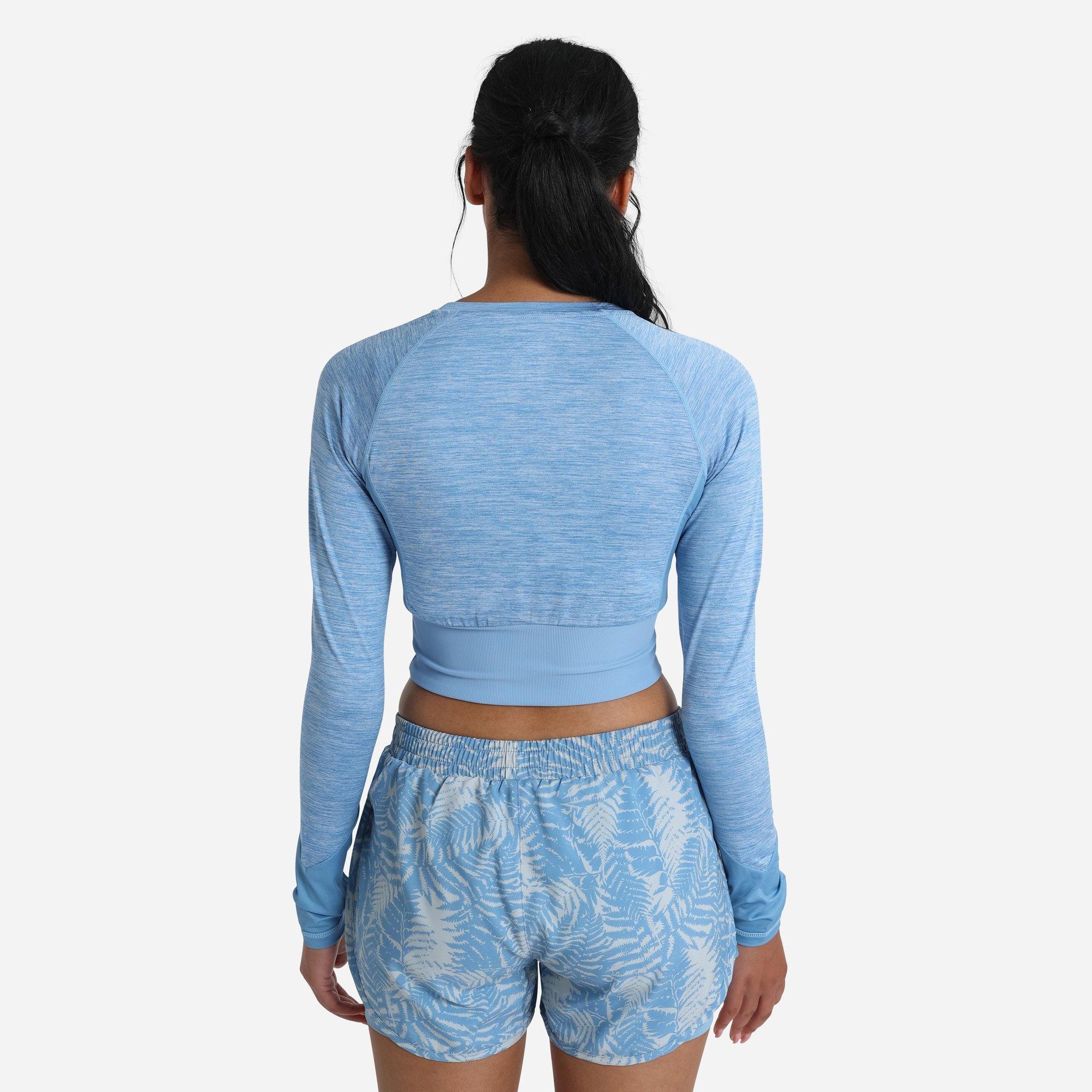 Allure Marl - Umbro - Pro Training Long-Sleeved Crop Top - 2