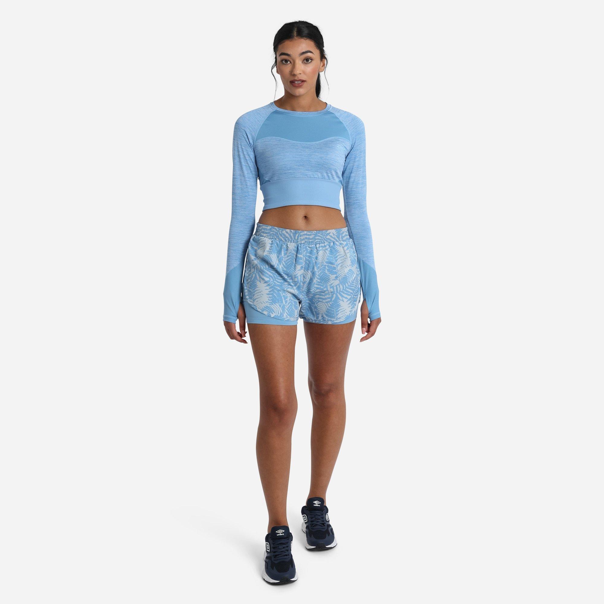 Allure Marl - Umbro - Pro Training Long-Sleeved Crop Top - 3