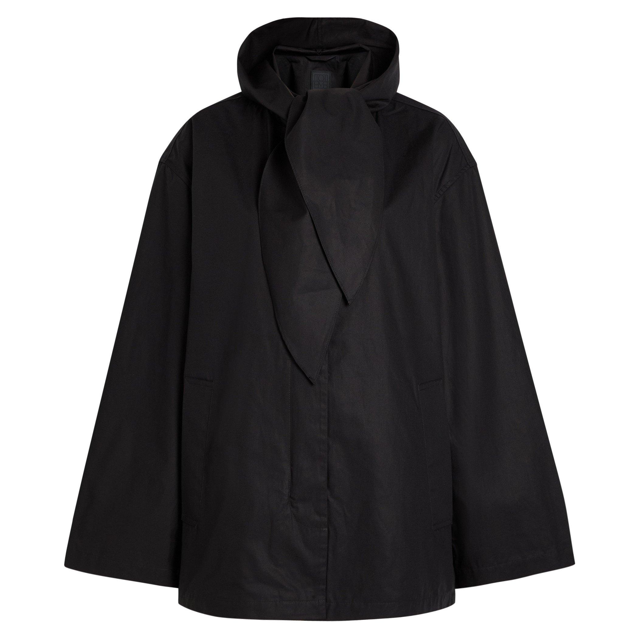 BLACK - Toteme - Technical scarf jacket