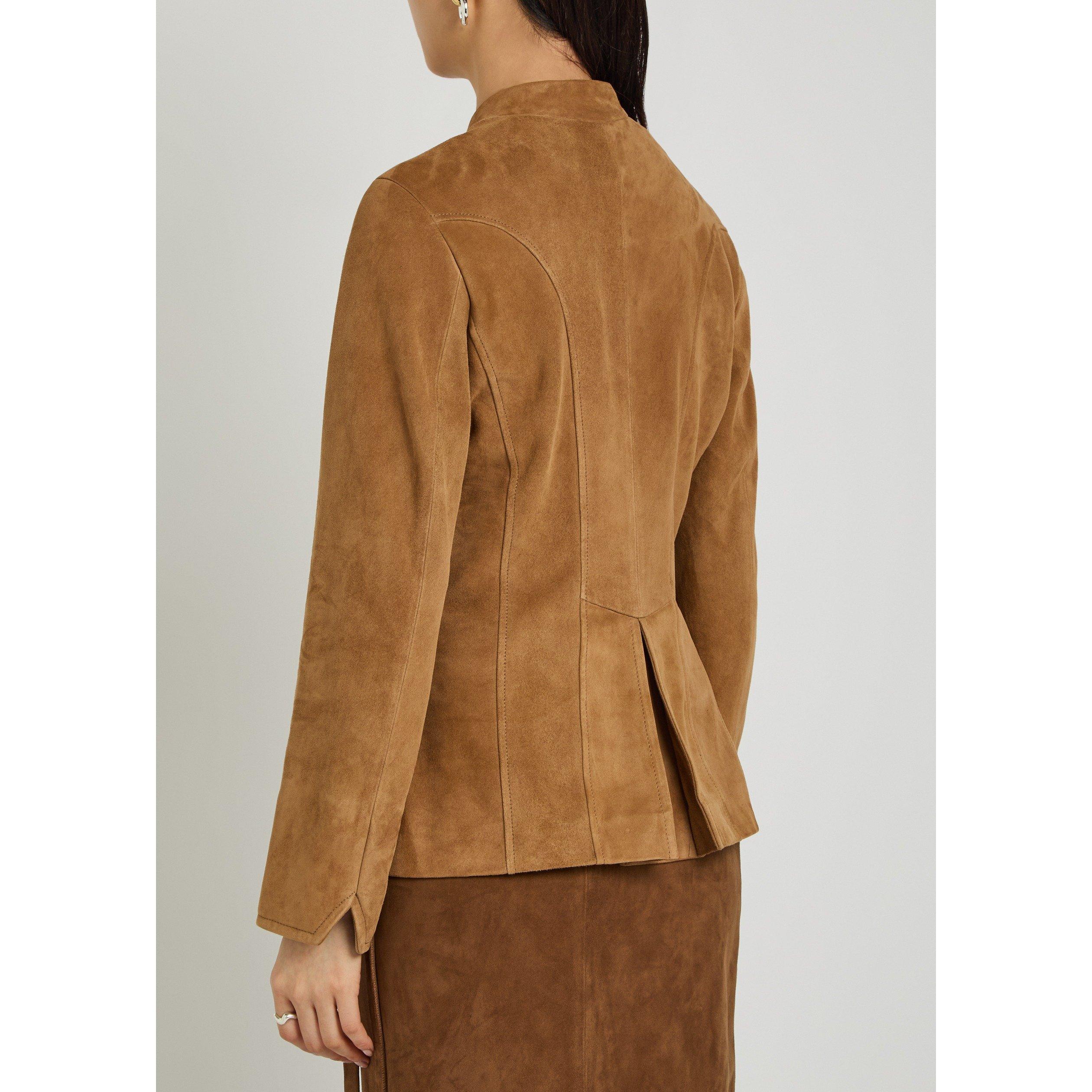 BROWN - Nour Hammour - HONOR¿¿ LEATHER JACKET - 3