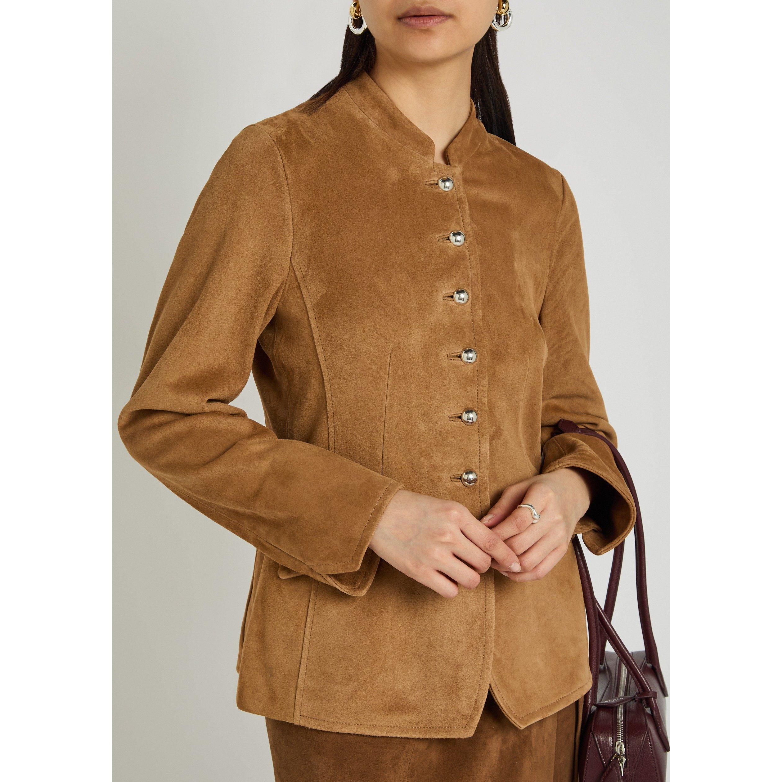 BROWN - Nour Hammour - HONOR¿¿ LEATHER JACKET - 4