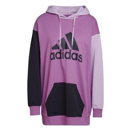 adidas Essentials Colorblock Logo Oversized Hoodie Womens Hoody