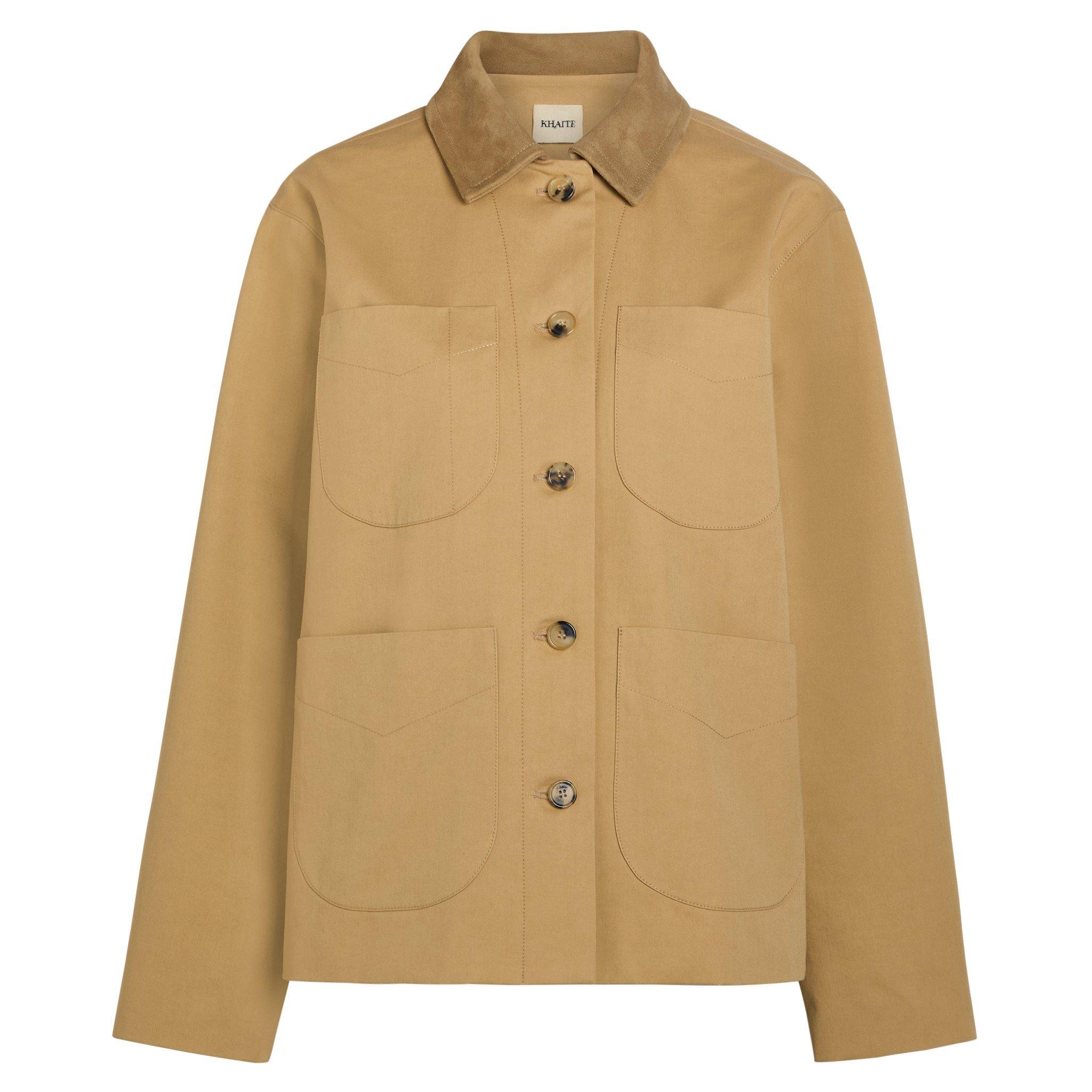 BEIGE - Khaite - Women's Wyatt Cotton Barn Jacket - 1