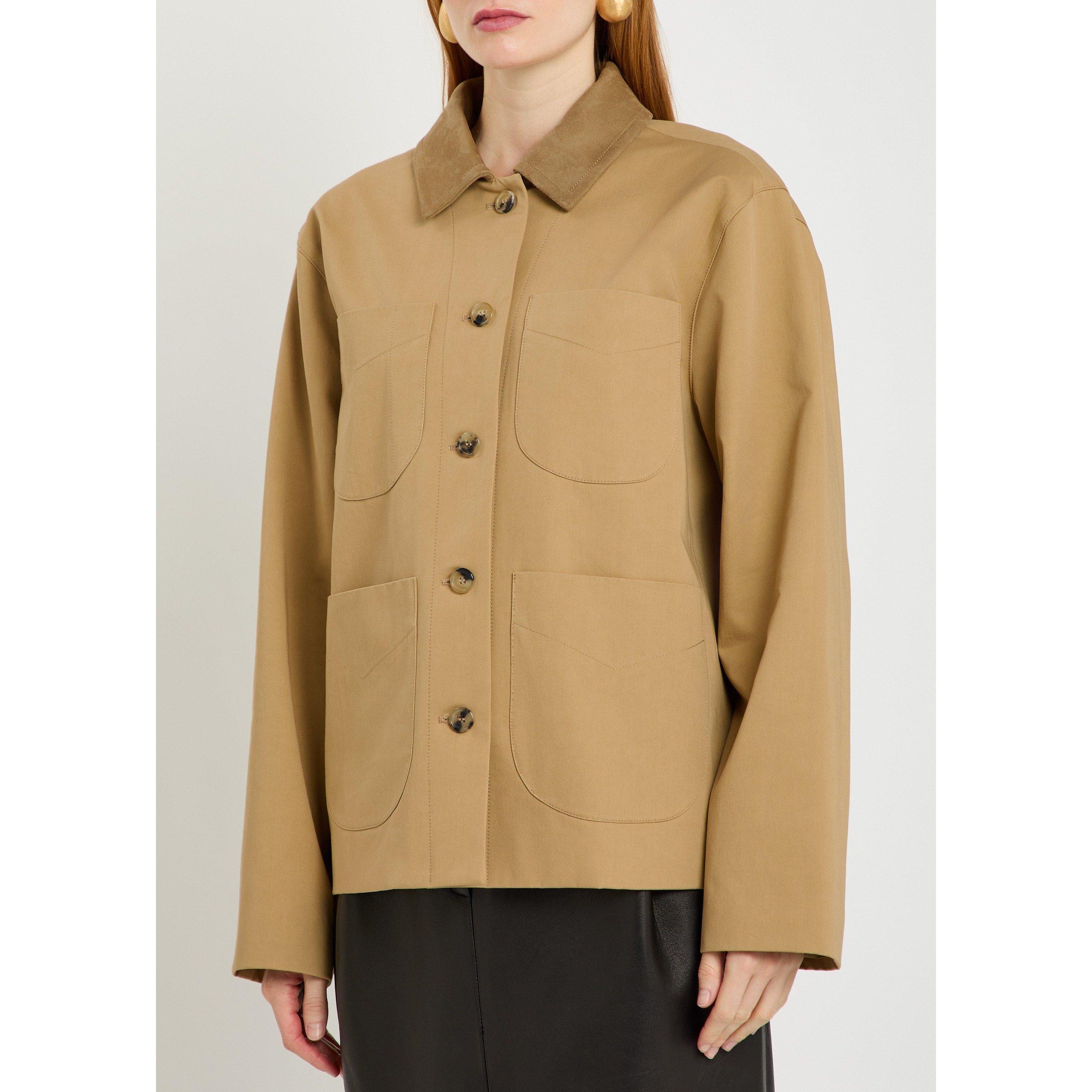BEIGE - Khaite - Women's Wyatt Cotton Barn Jacket - 2