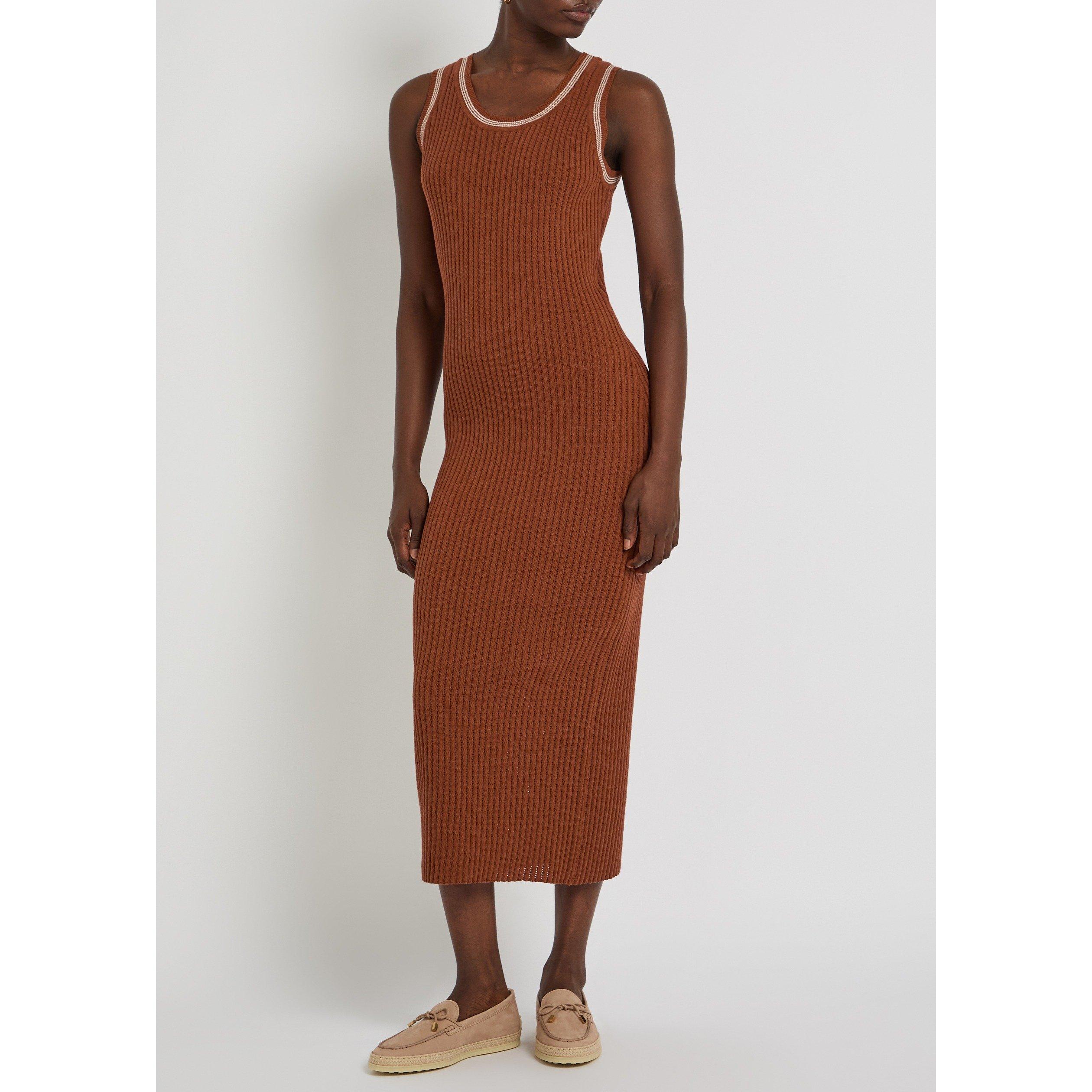 TERRACOTTA - Tods - KNITTED DRESS - FULL SUMMER - 5