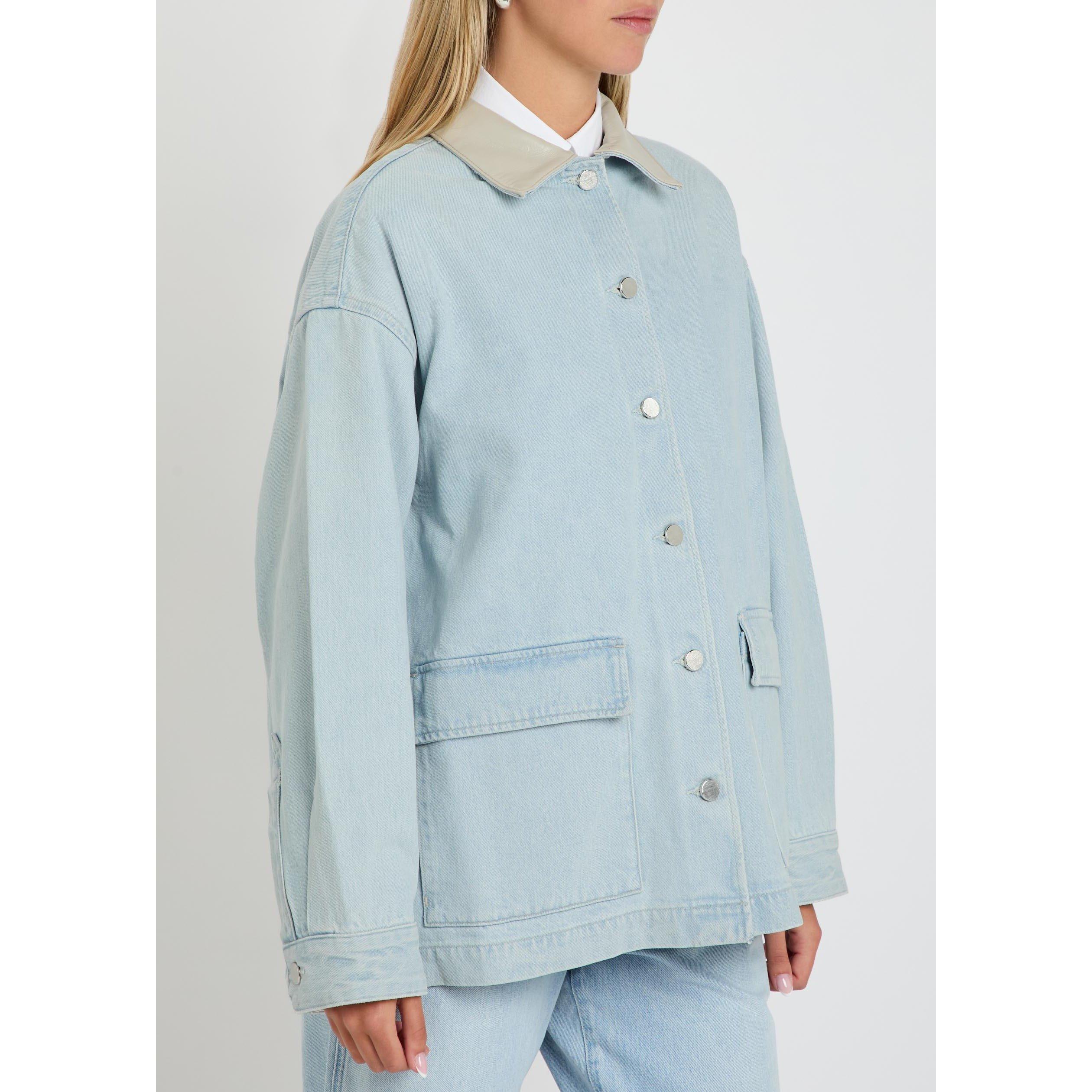 LIGHT BLUE - Agolde - Women's Oversized Denim Field Jacket - 2