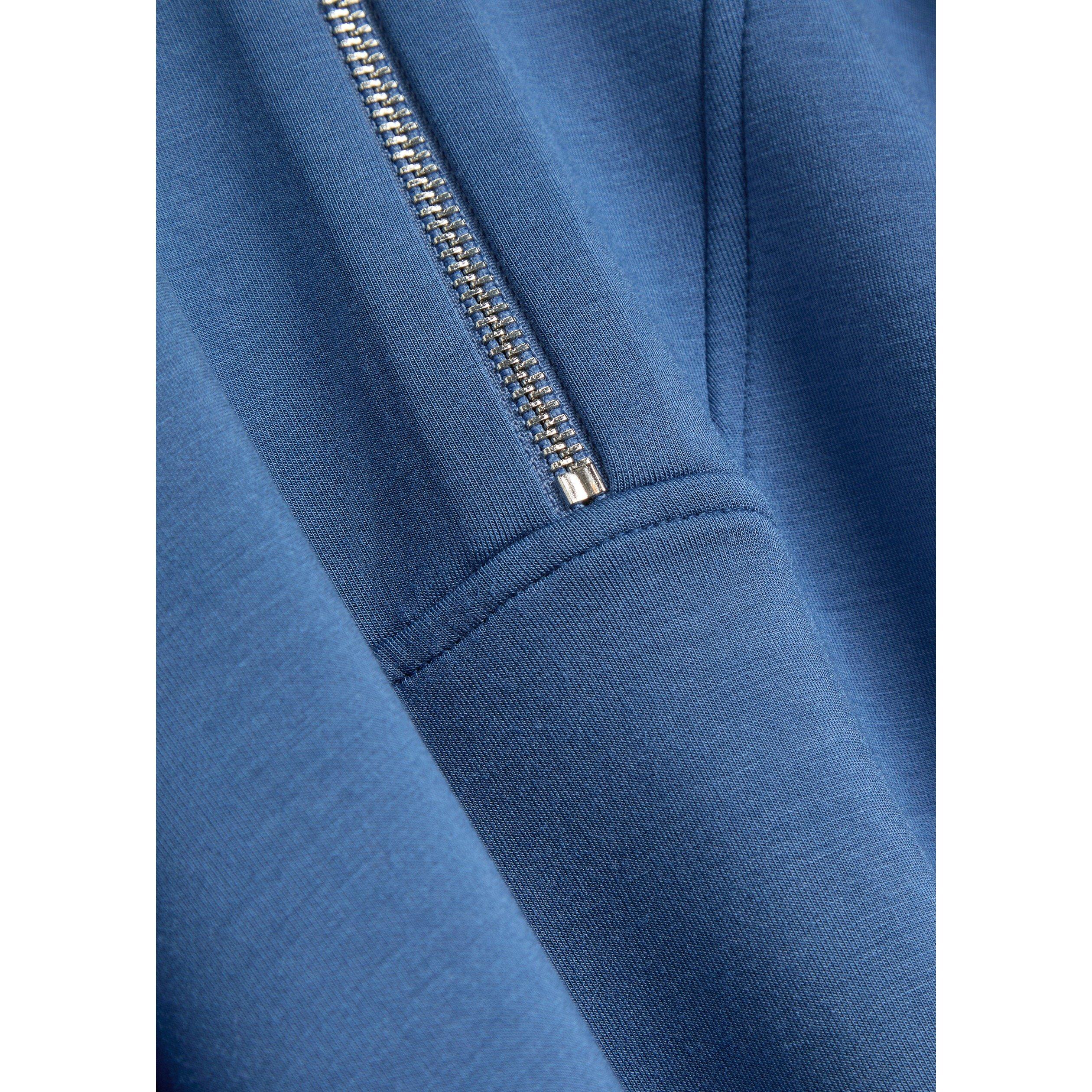 BLUE - Varley - Women's Davidson Quarter-Zip Cropped Sweatshirt - 4