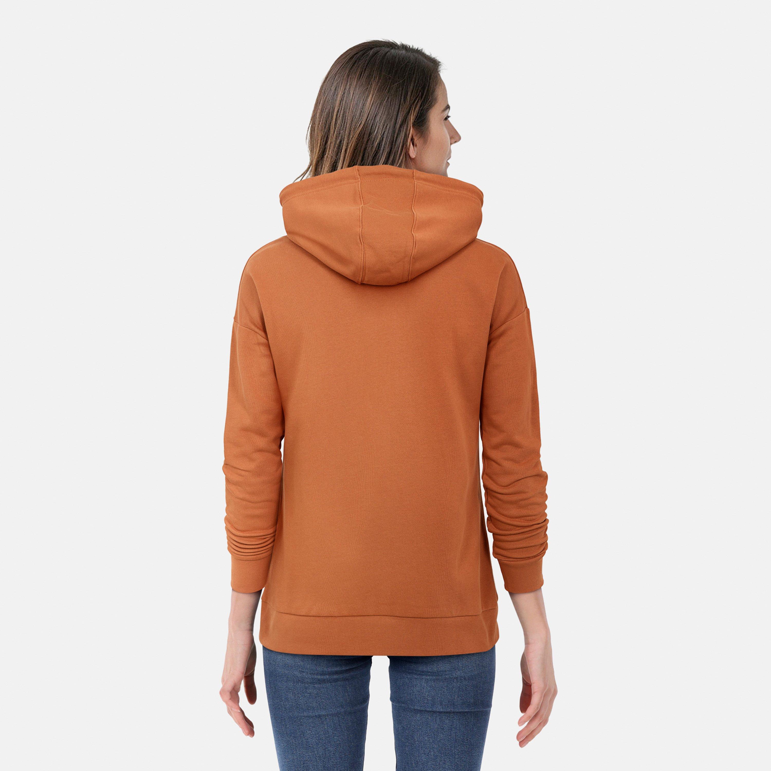 Rusted Orange - Lyle and Scott - Women's Oversized Hoodie - 4
