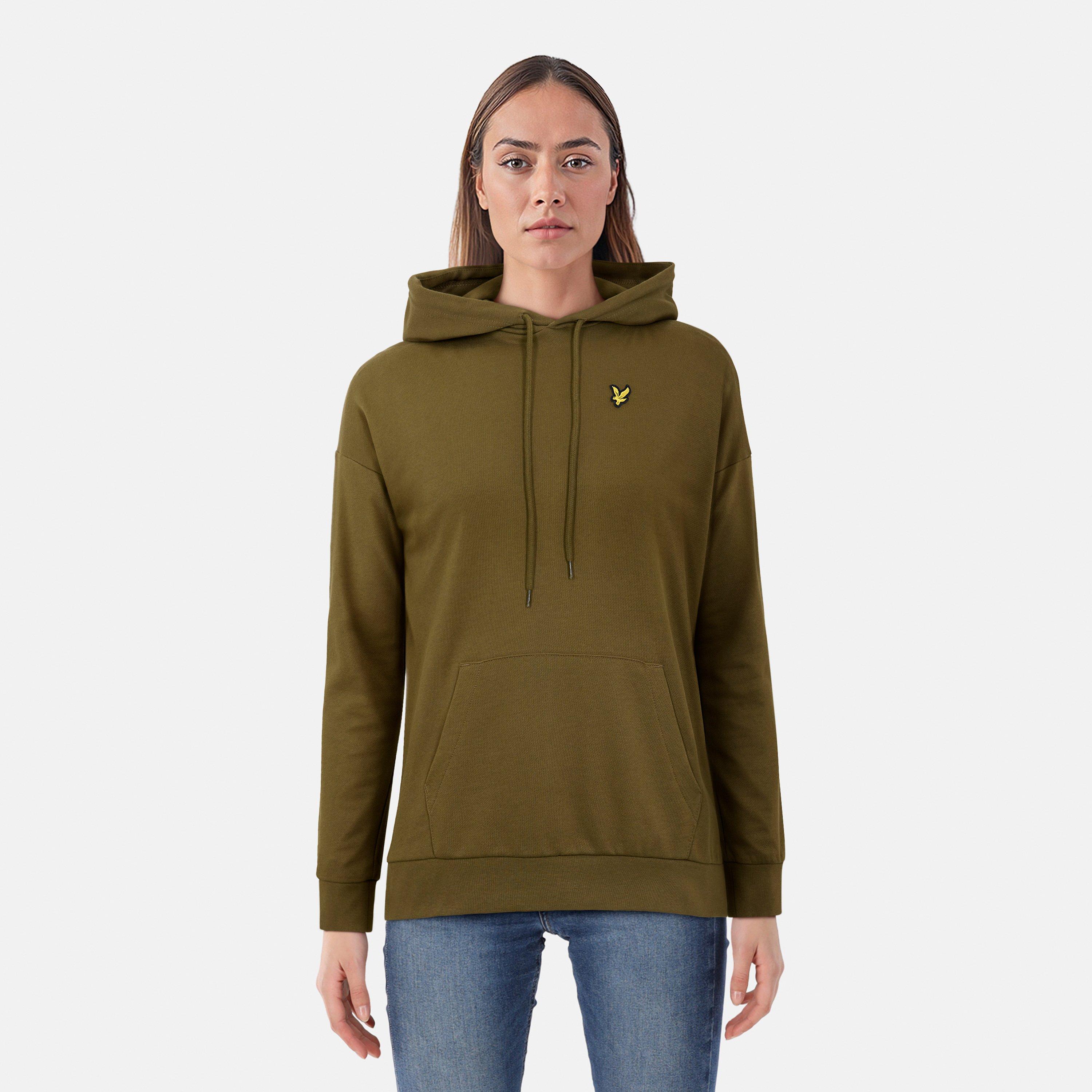 Deep Olive - Lyle and Scott - Women's Oversized Hoodie - 3