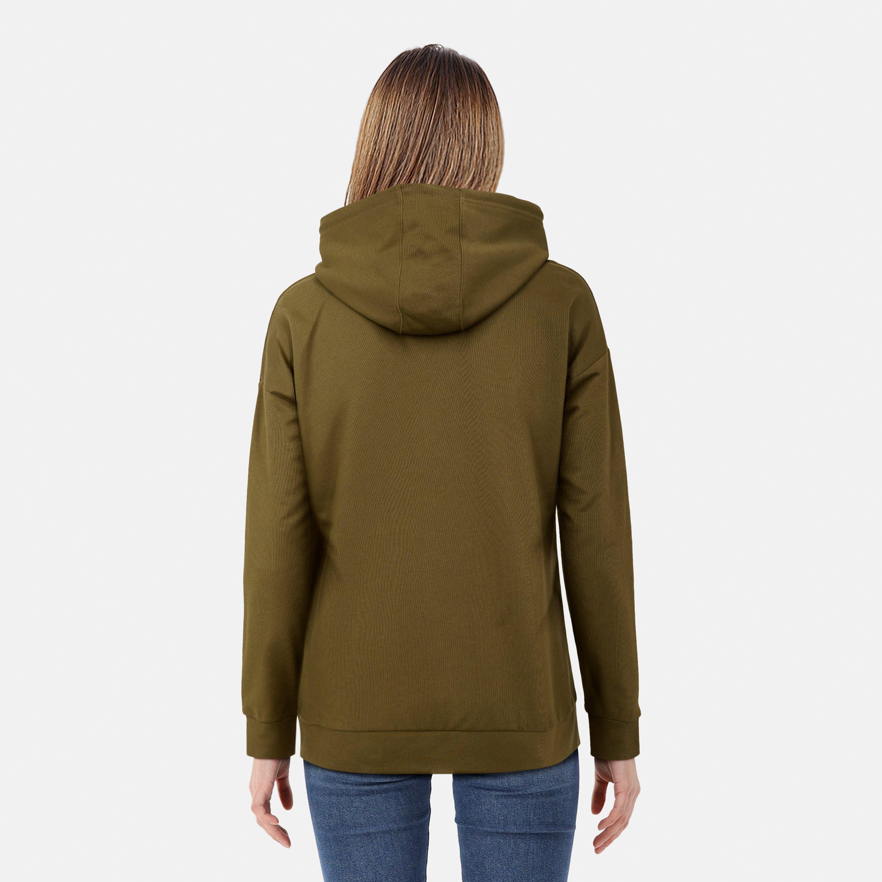 Deep Olive - Lyle and Scott - Women's Oversized Hoodie - 4