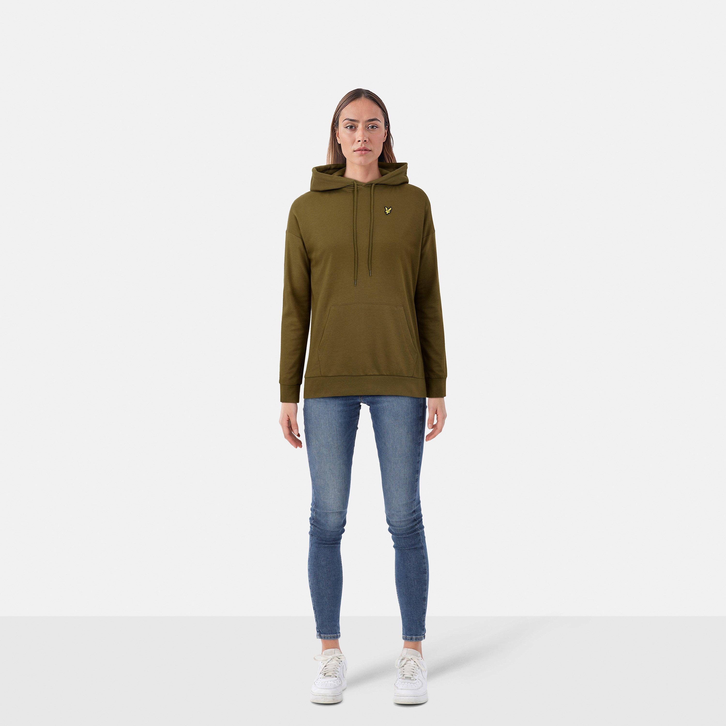 Deep Olive - Lyle and Scott - Women's Oversized Hoodie - 6