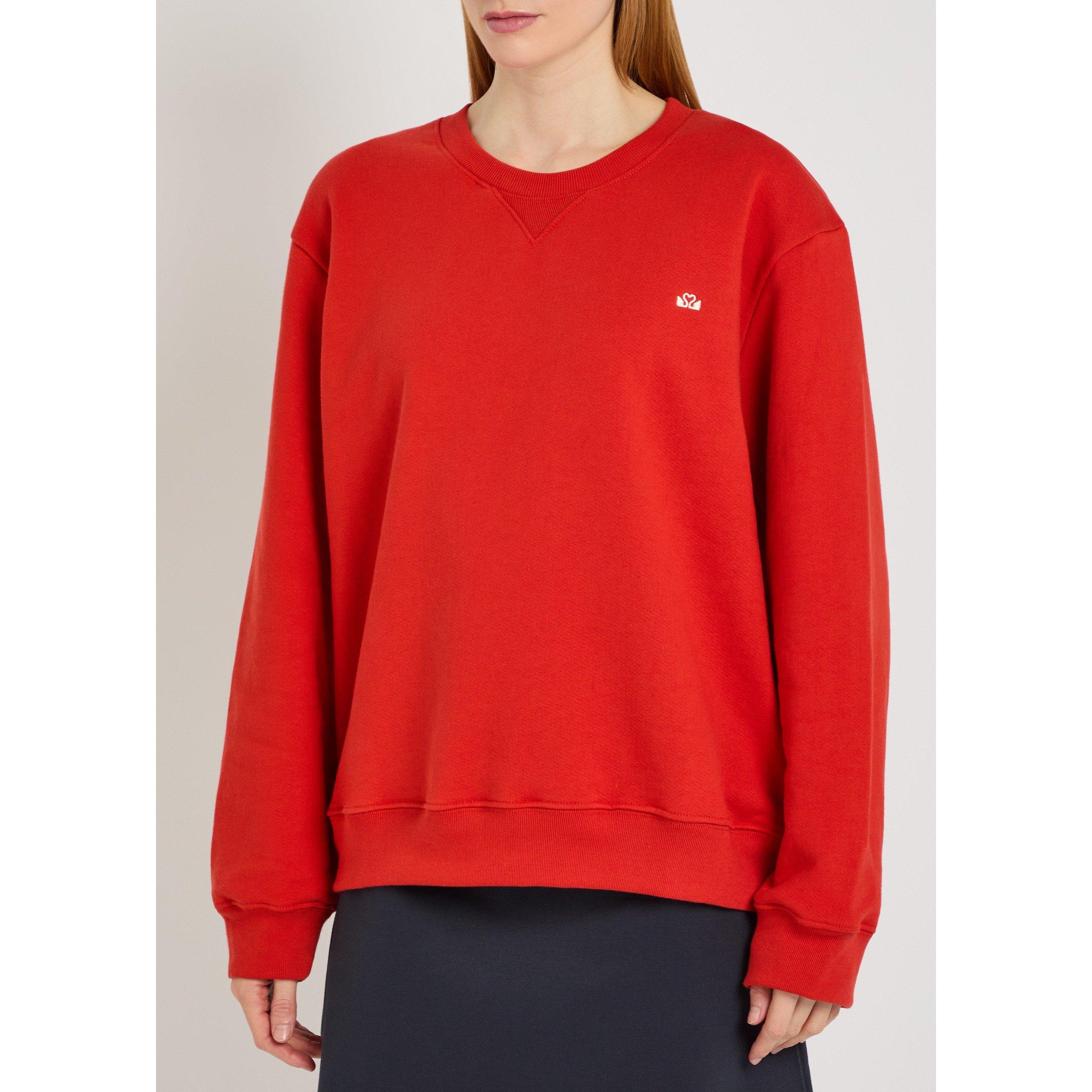 RED - Spence - Women's Cotton Logo Sweatshirt - 2