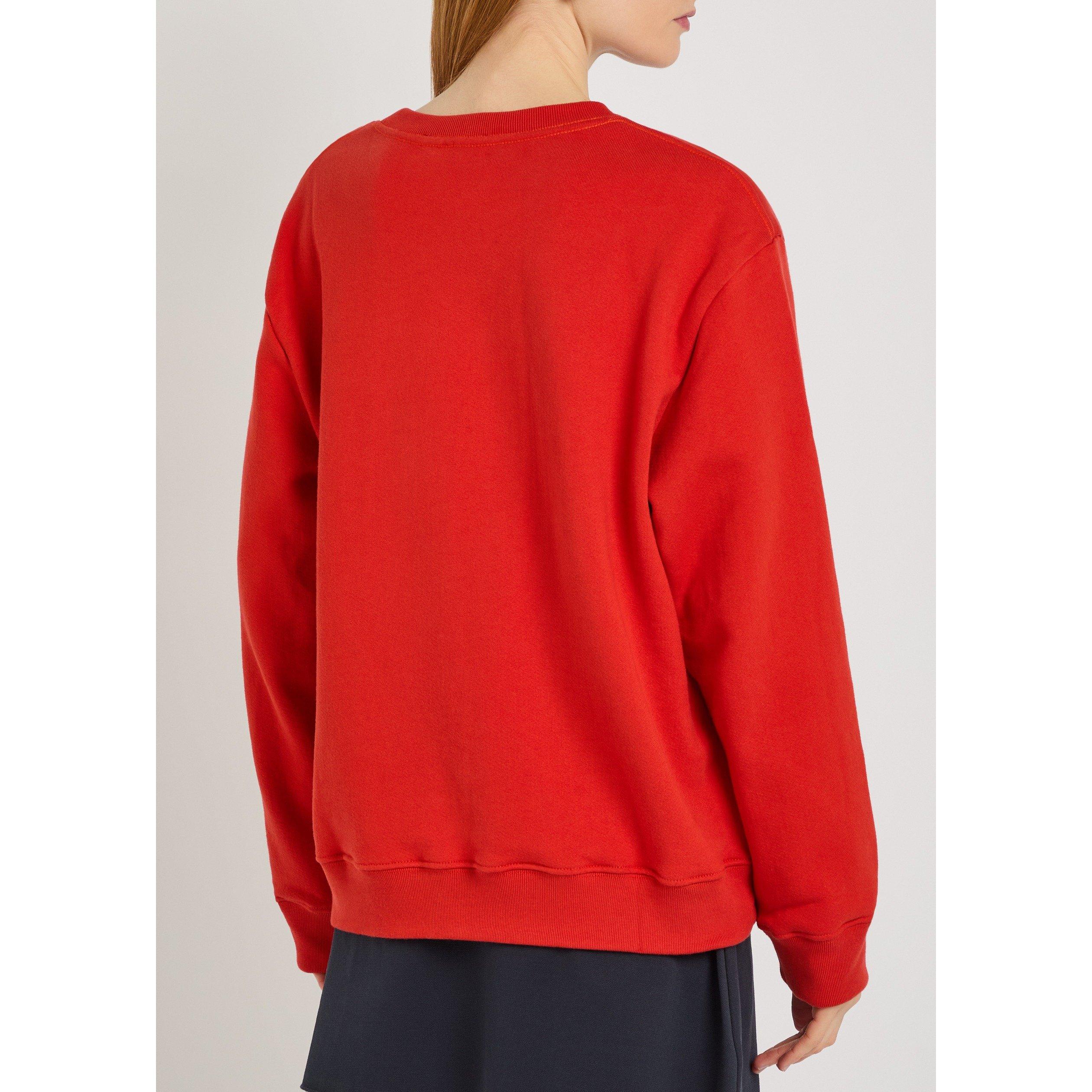 RED - Spence - Women's Cotton Logo Sweatshirt - 3
