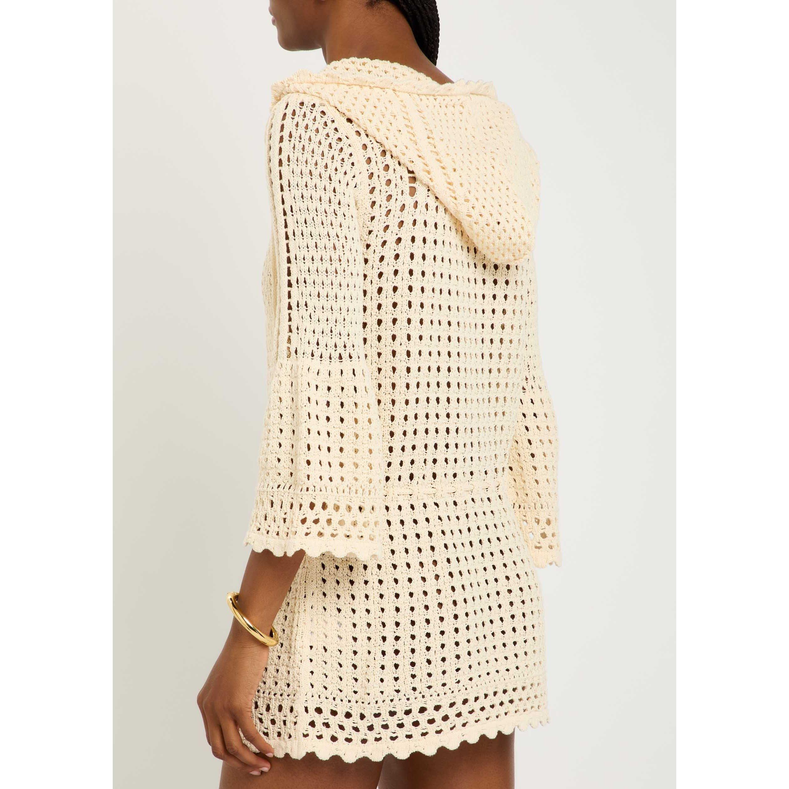 ECRU - Marant Etoile - Women's Zelnie Cotton V-Neck Knitted Dress - 3