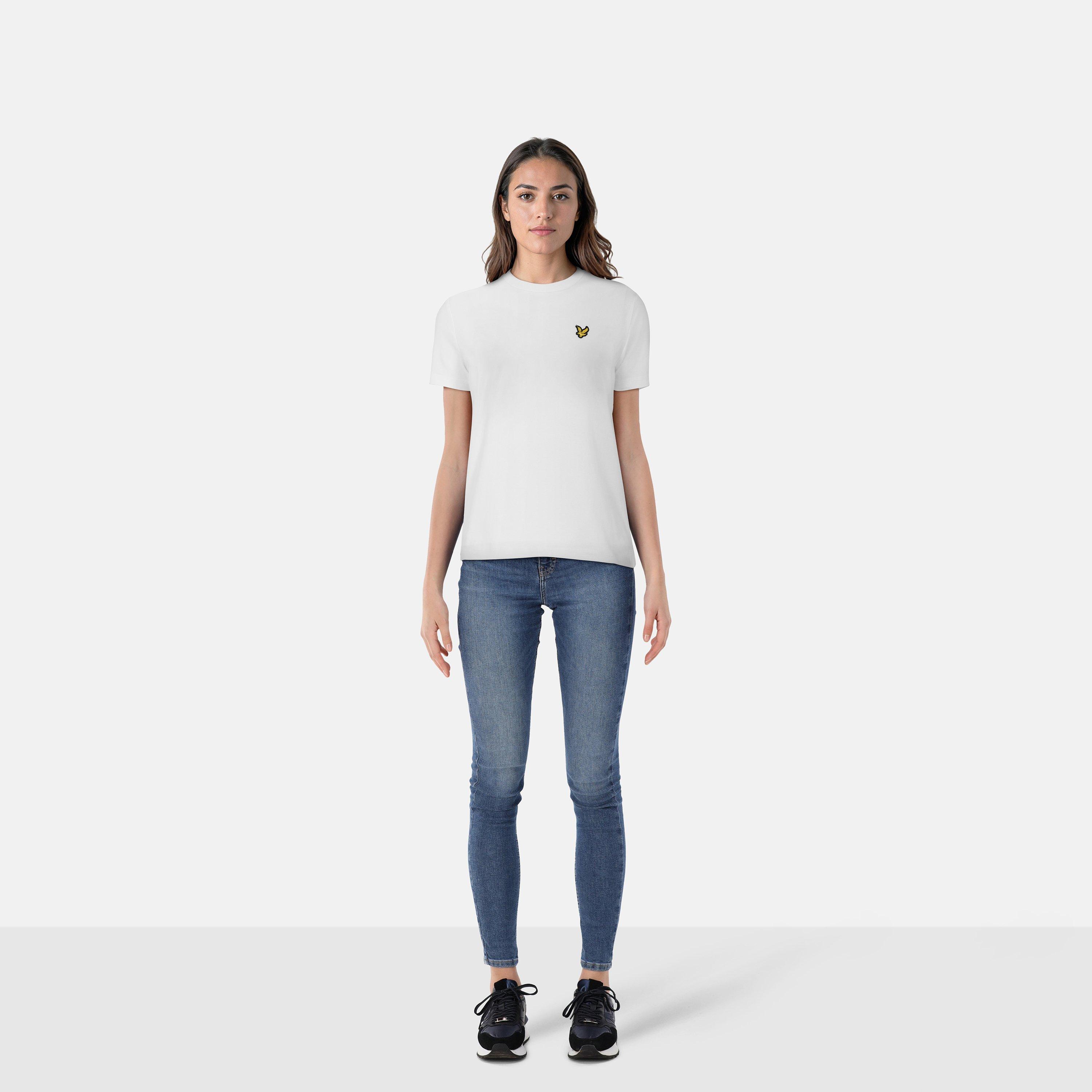 White - Lyle and Scott - Women's Oversized T-Shirt - 6